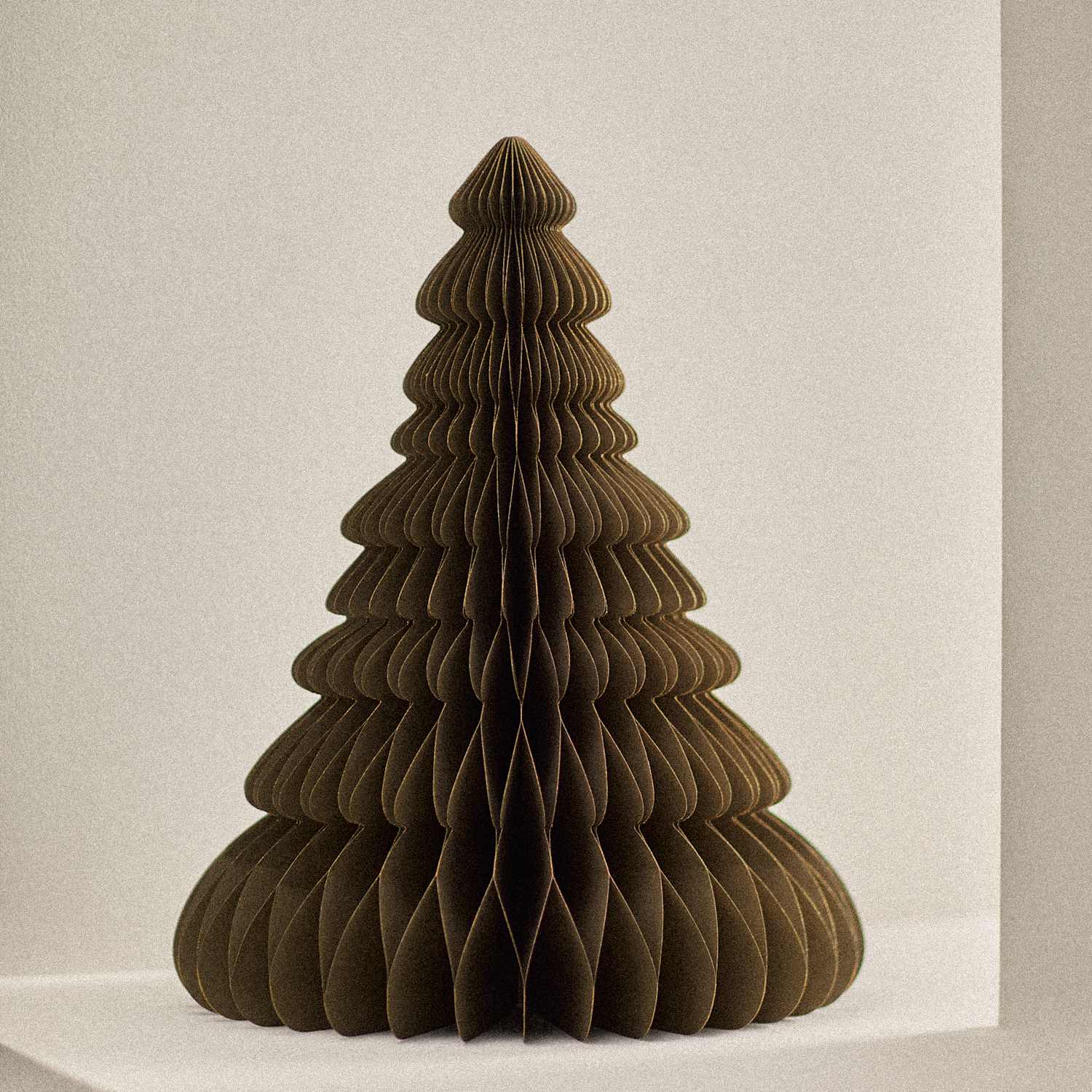 M&S Paper Christmas Tree - Khaki