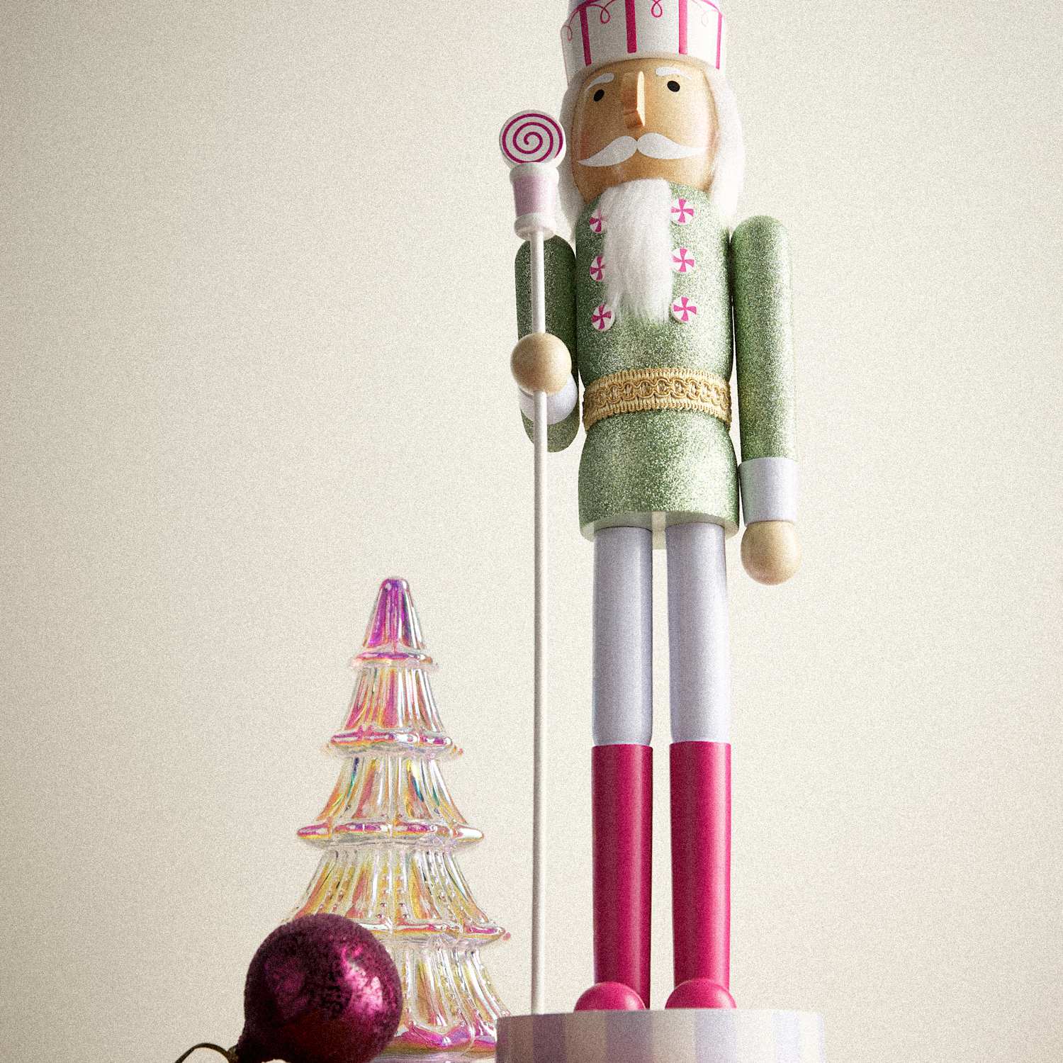 M&S 24in Tinsel Town Nutcracker - Pink Mix