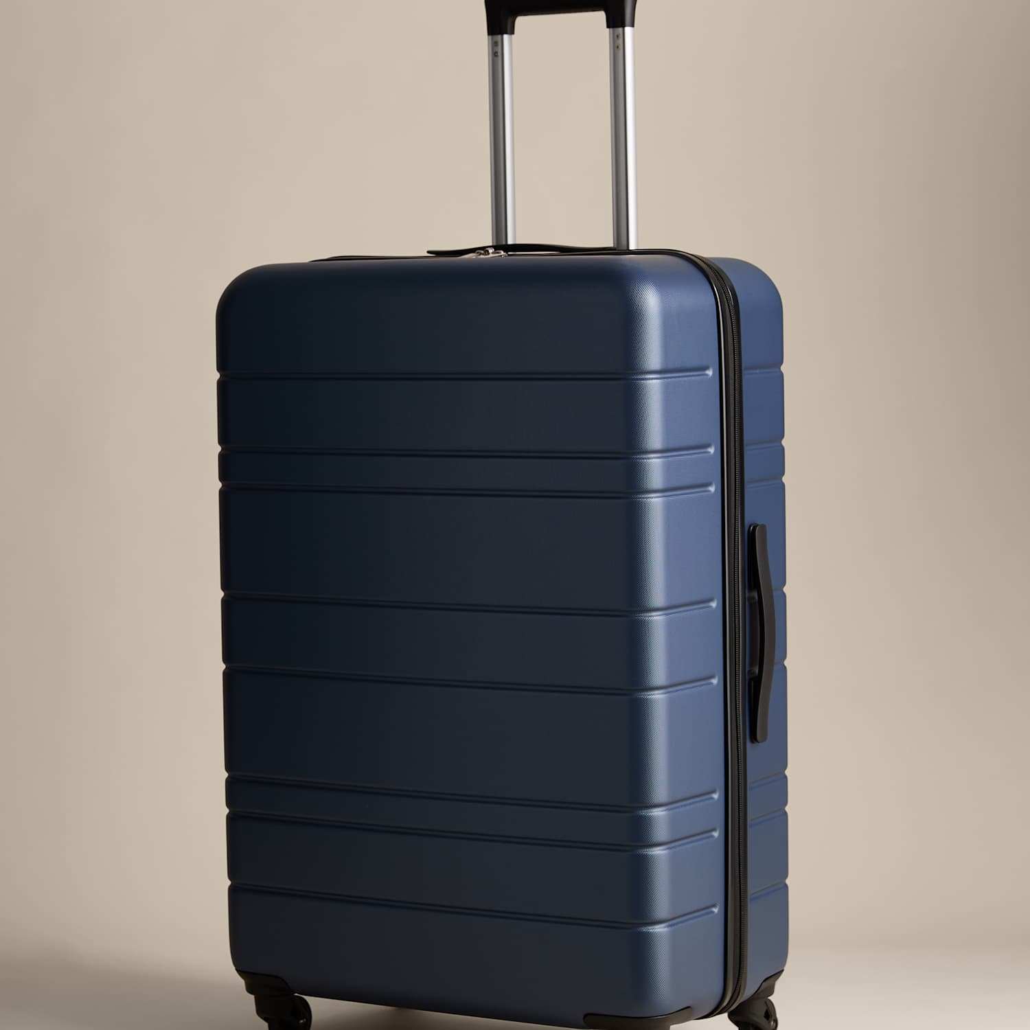 M&S Pisa 4 Wheel Hard Shell Large Suitcase - Navy