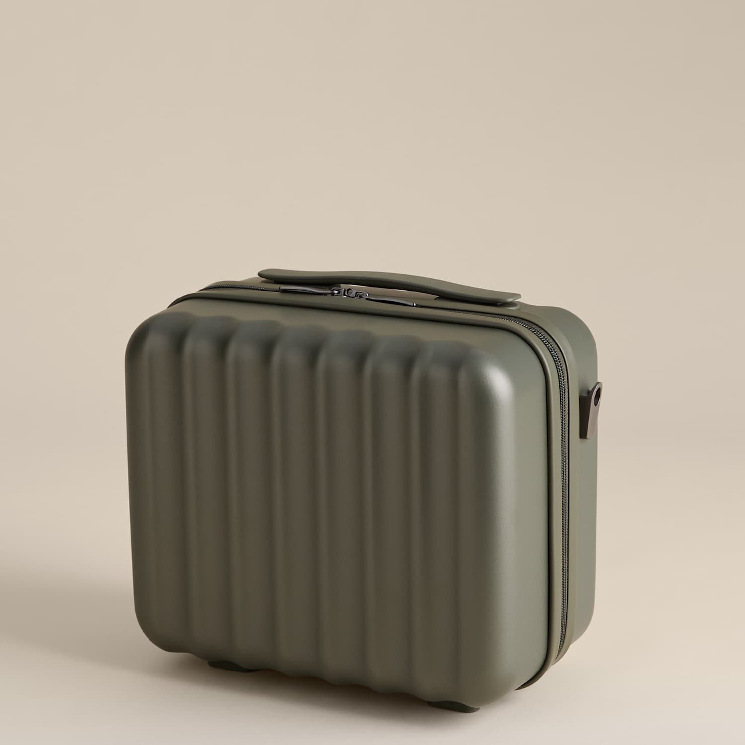 M&S Mykonos Hard Shell Vanity Case - Khaki