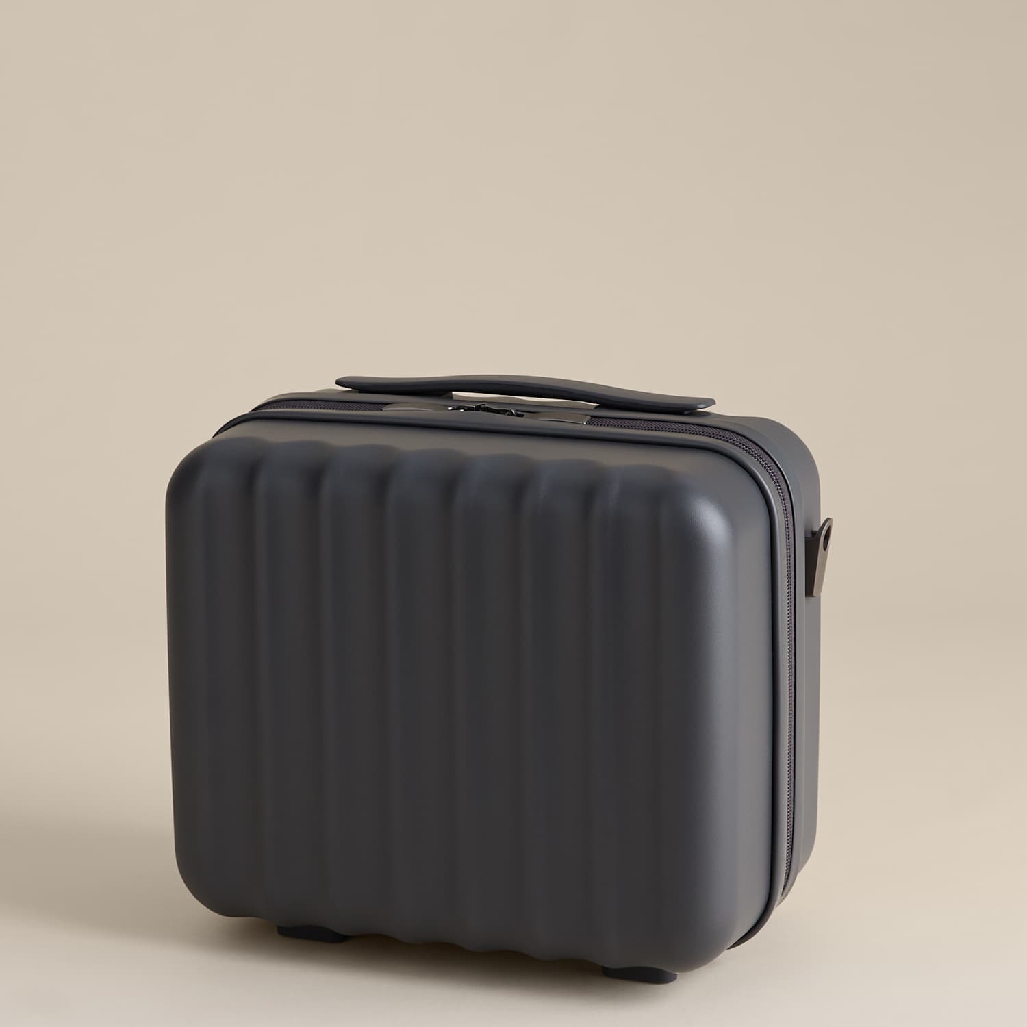 M&S Mykonos Hard Shell Vanity Case - Charcoal