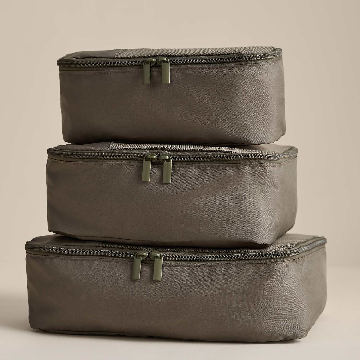M&S Set of 3 Packing Cubes - Khaki