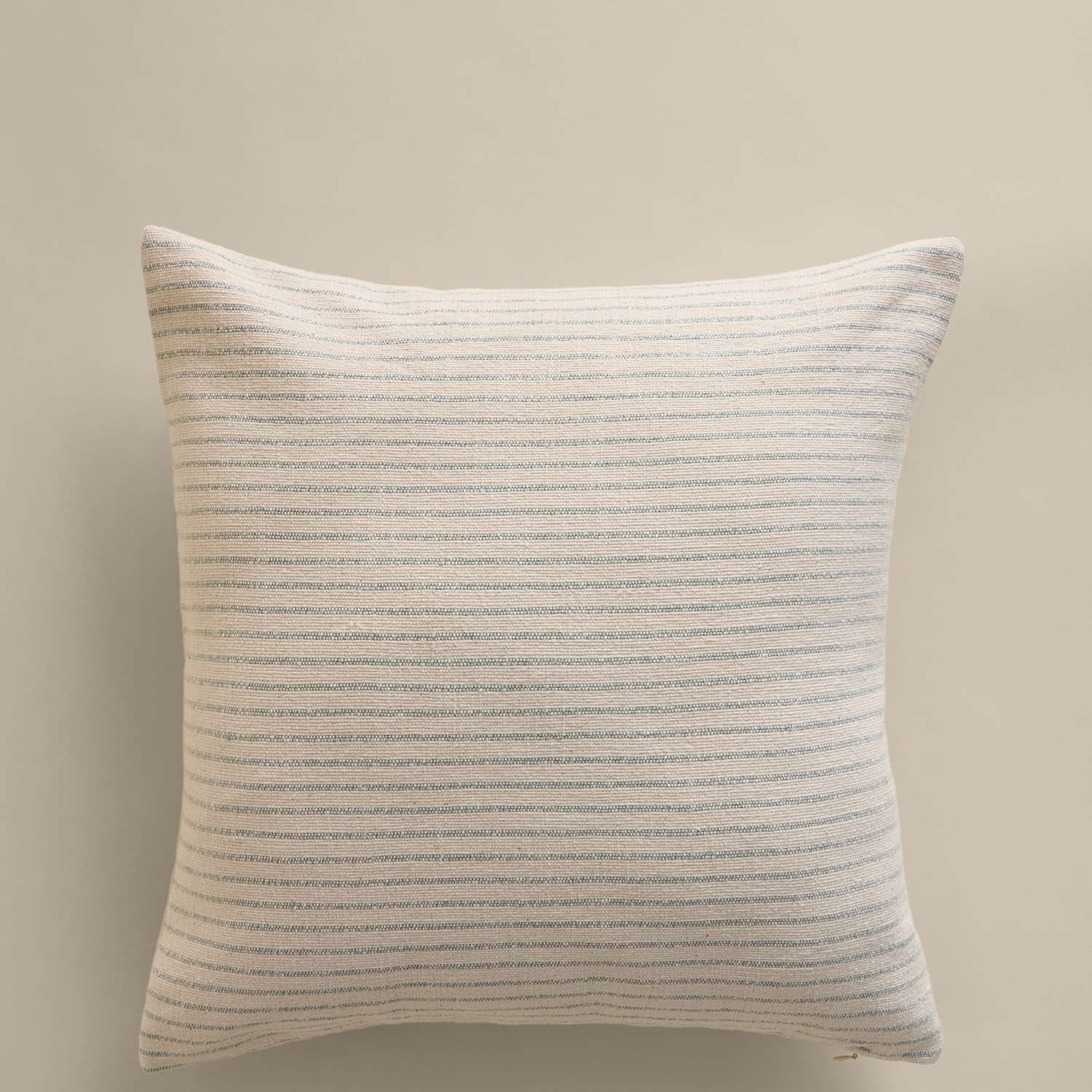 M&S Pure Cotton Woven Stripe Cushion - Blue Mix