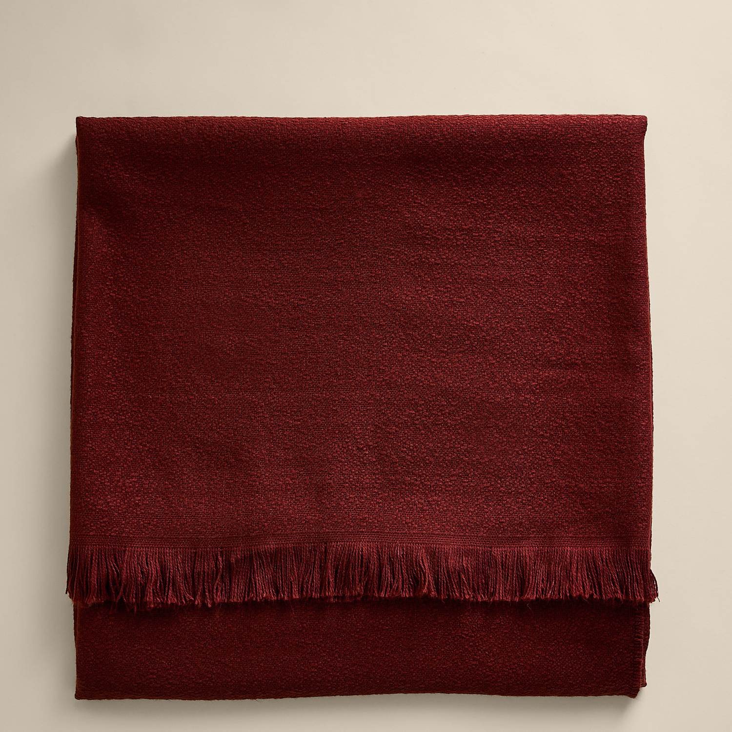 M&S Soft Textured Throw - Chestnut