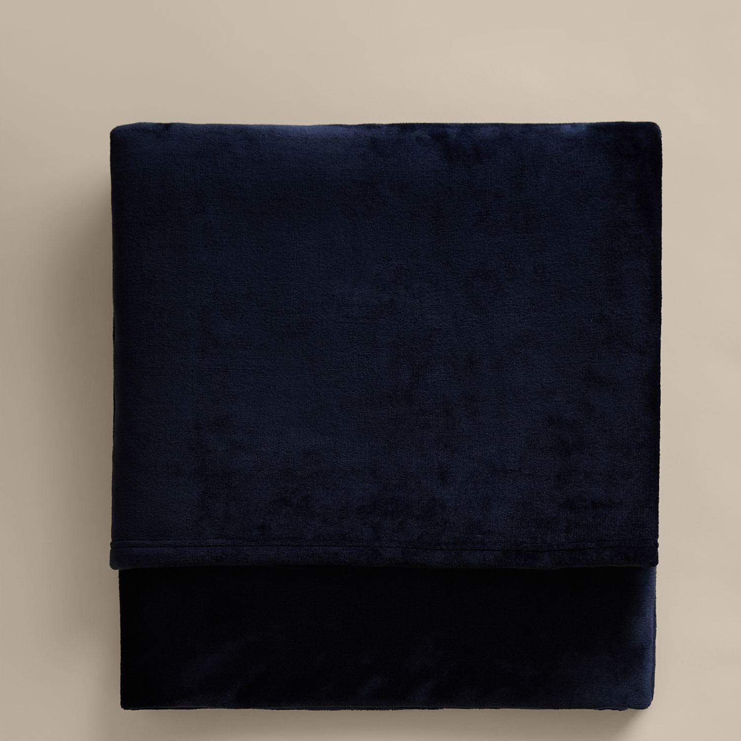 M&S Soft Fleece Throw - Large - Navy