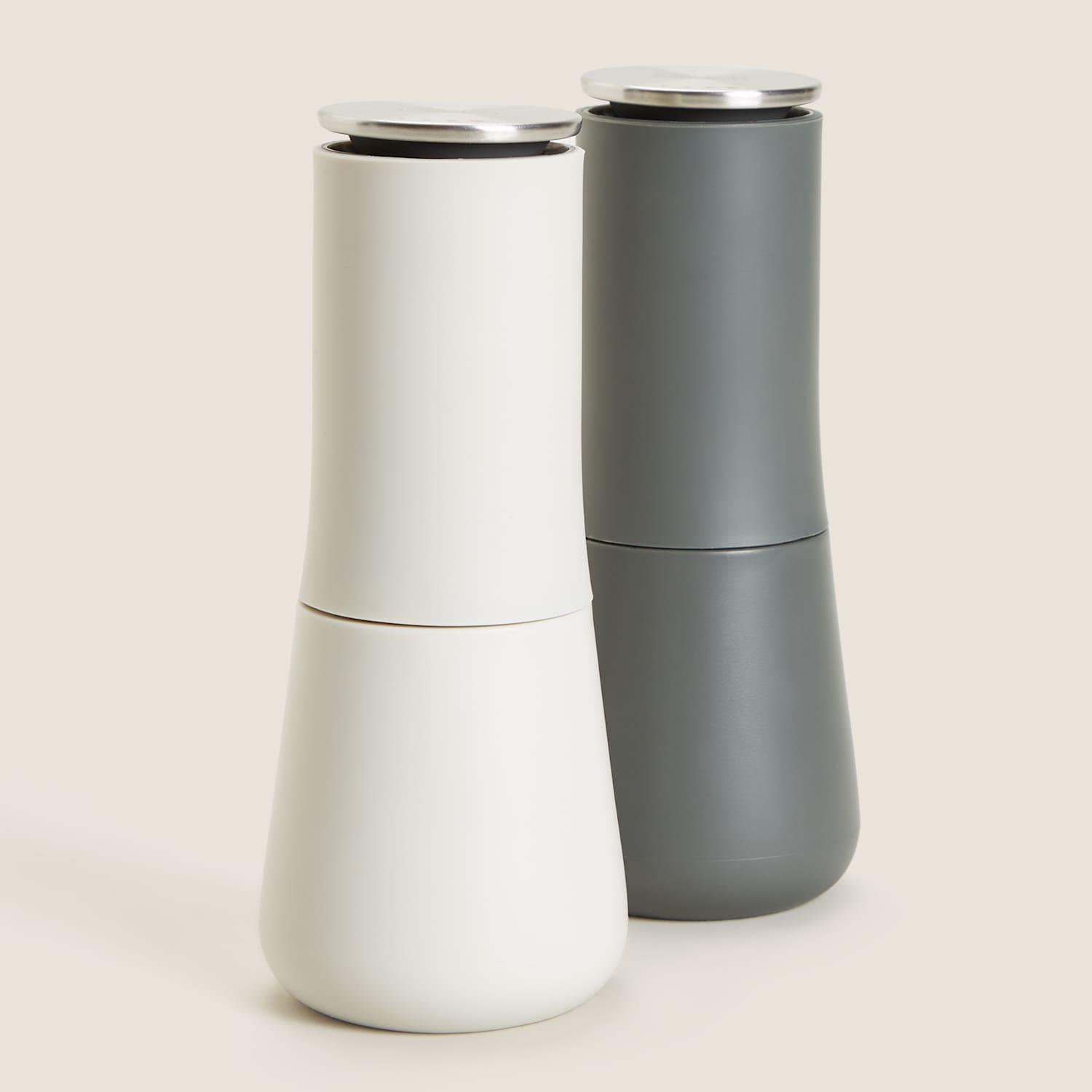 Joseph Joseph Men's Milltop Salt and Pepper Mill Set - Grey - Available at M&S