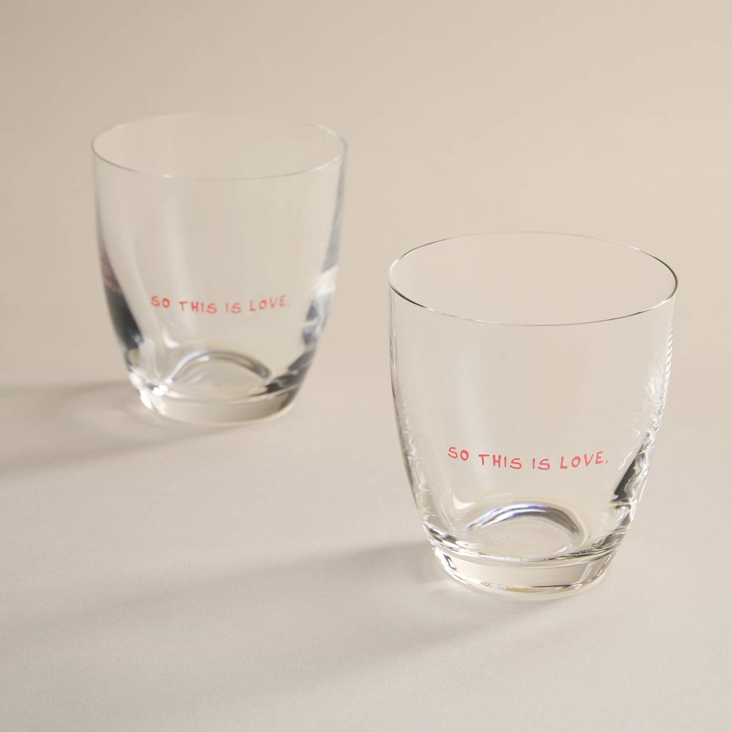 Disney X Anna + Nina Cinderella So This Is Love Set of 2 Tumblers - Pink - Available at M&S