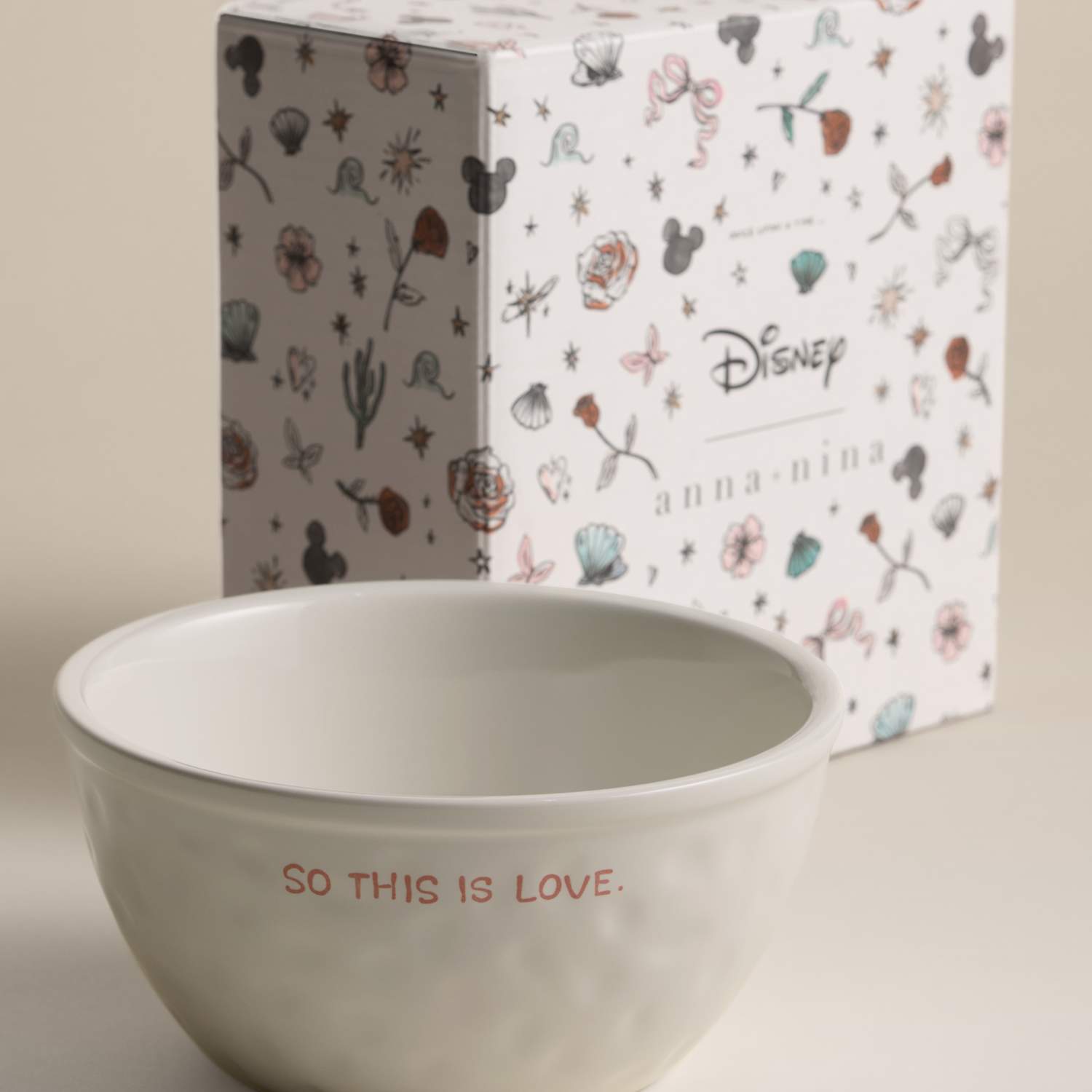 Disney X Anna + Nina Cinderella So This Is Love Bowl - White - Available at M&S