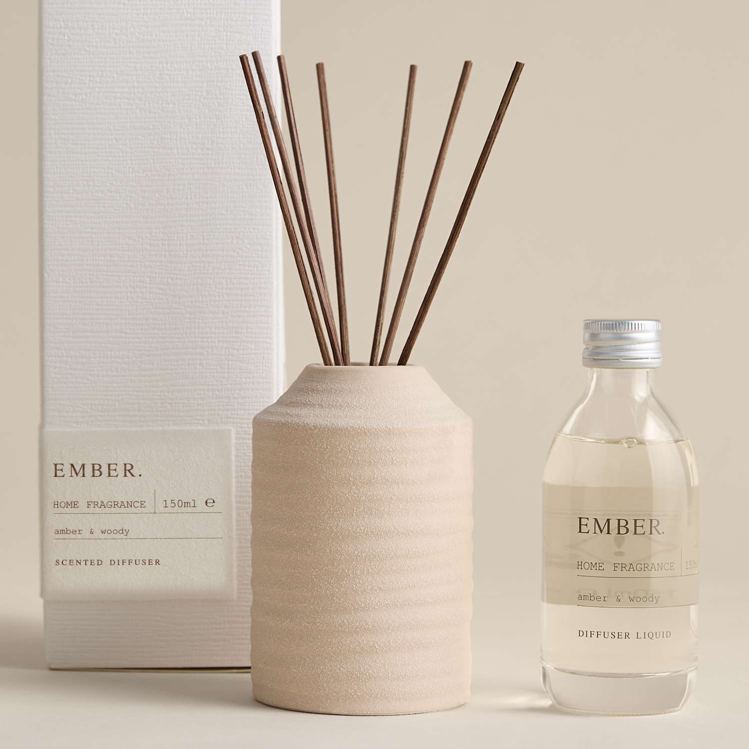 Teraire Ember Ceramic 150ml Diffuser - Neutral - Available at M&S