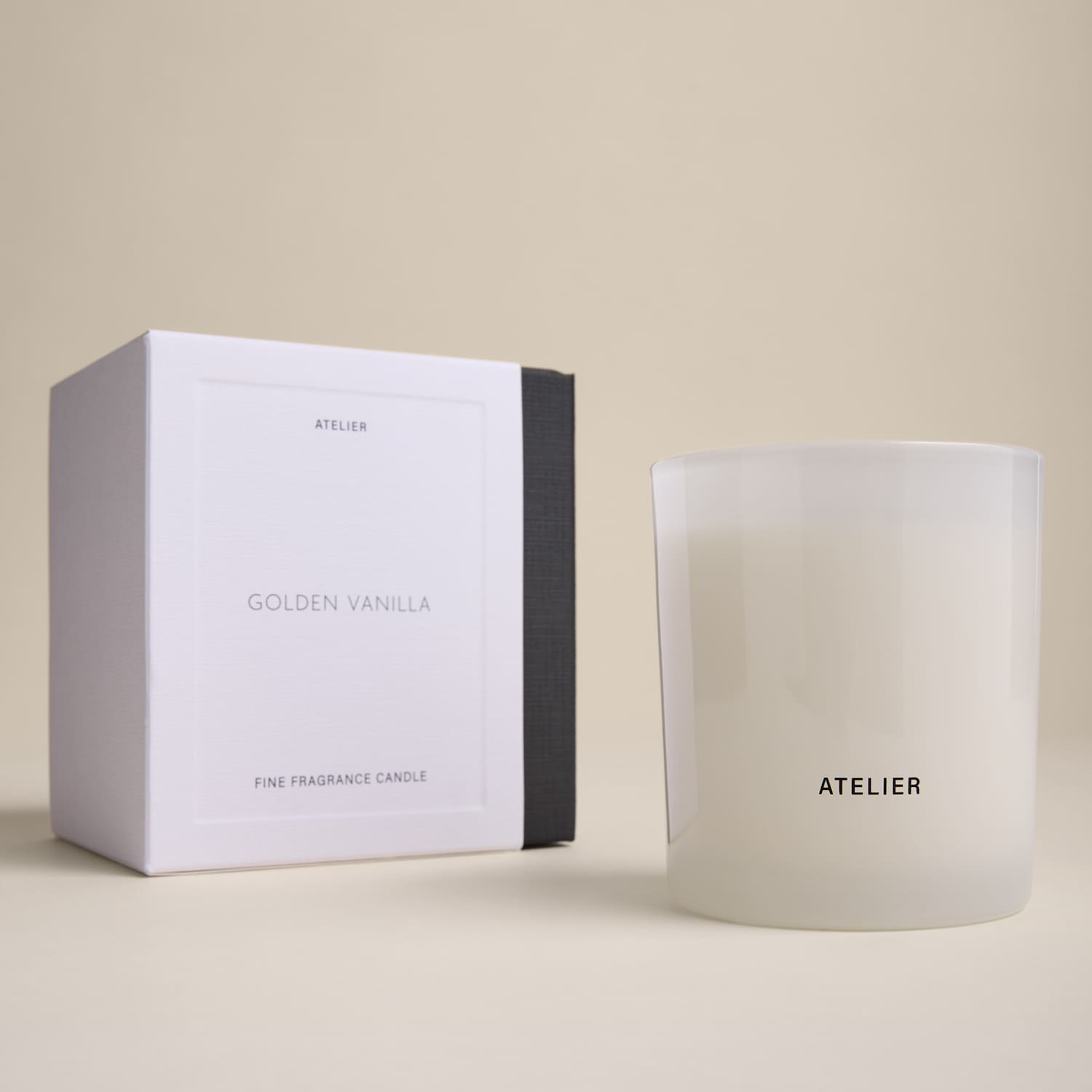Atelier Golden Vanilla Scented Candle - Black Mix - Available at M&S