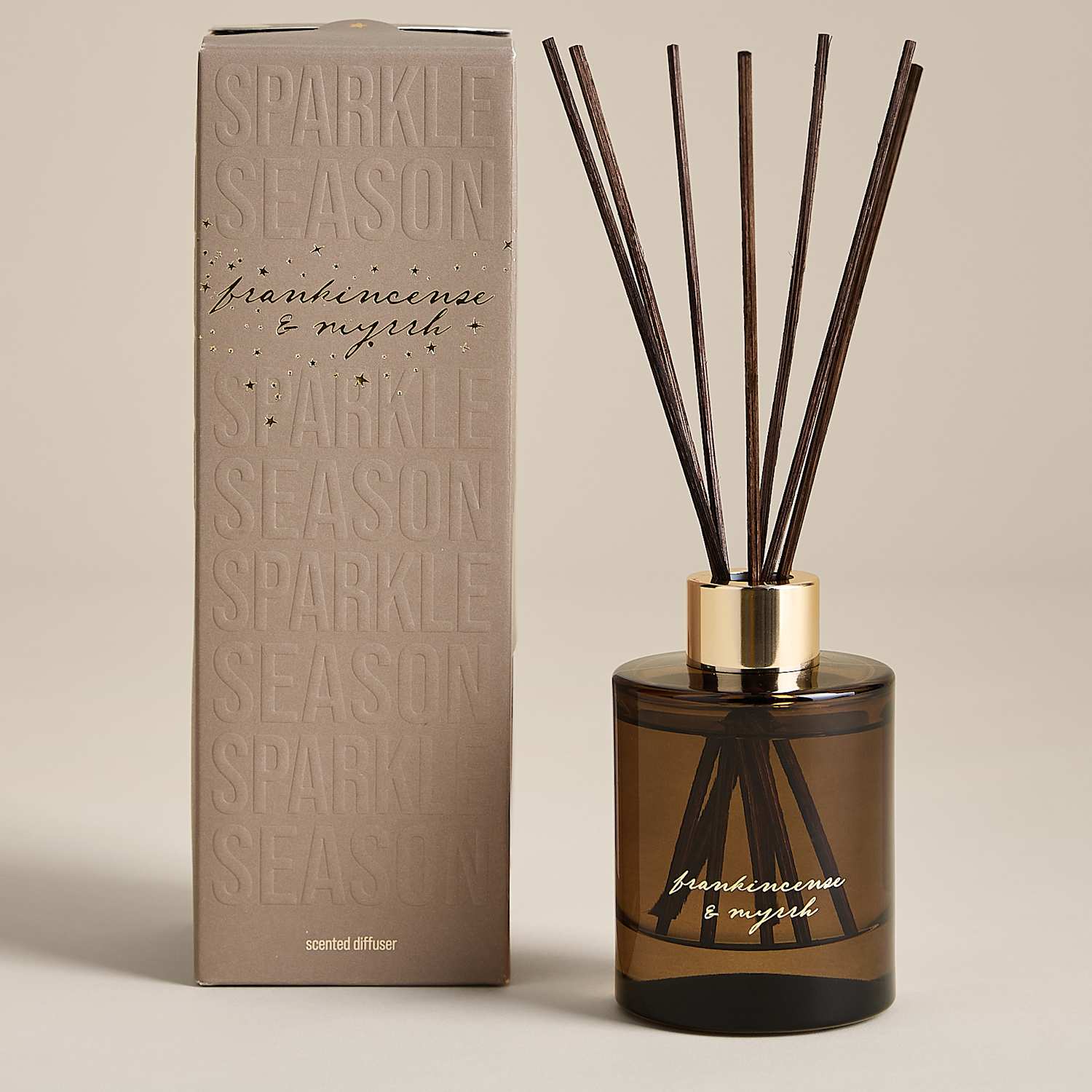M&S Frankincense & Myrrh 100ml Diffuser - Light Buff