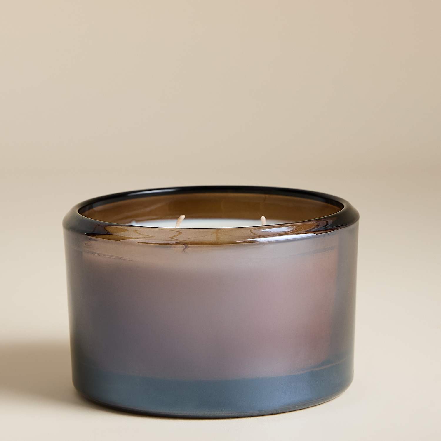 M&S Frankincense & Myrrh Large 3 Wick Candle - Light Buff