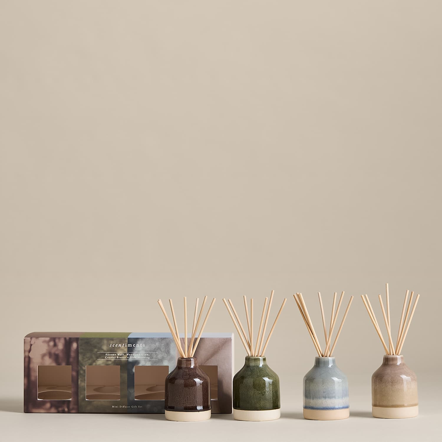 Scentiments Set of 4 Mini Diffusers - Multi - Available at M&S