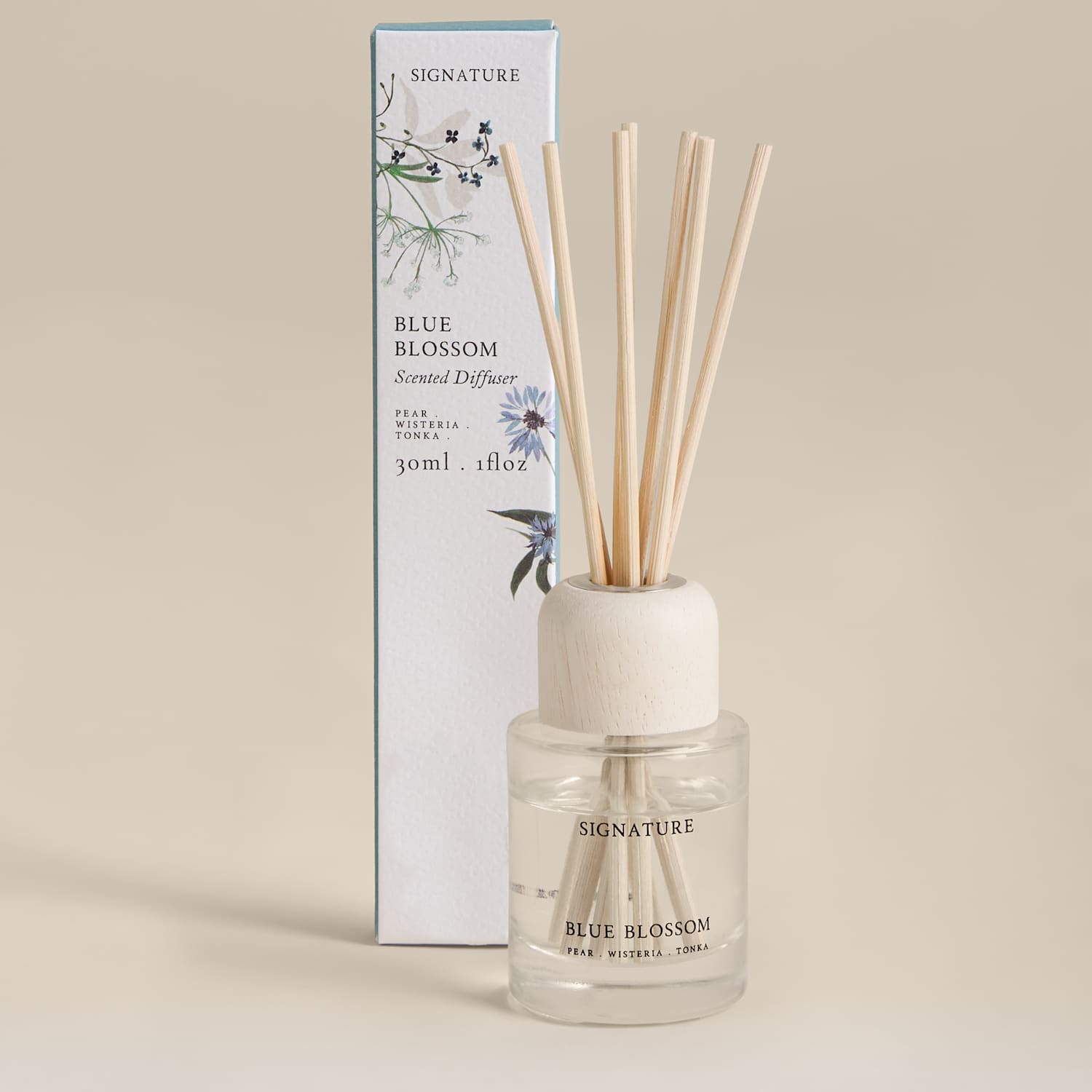 Signature Blue Blossom Mini Diffuser - Blue Mix - Available at M&S