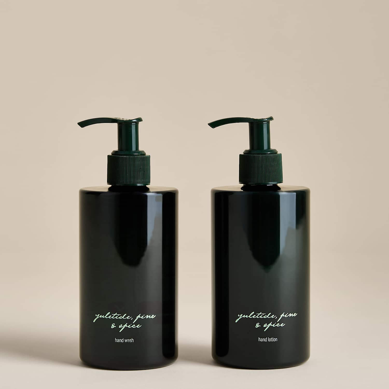 M&S Yuletide, Pine & Spice Hand Wash & Lotion Duo - Green Mix