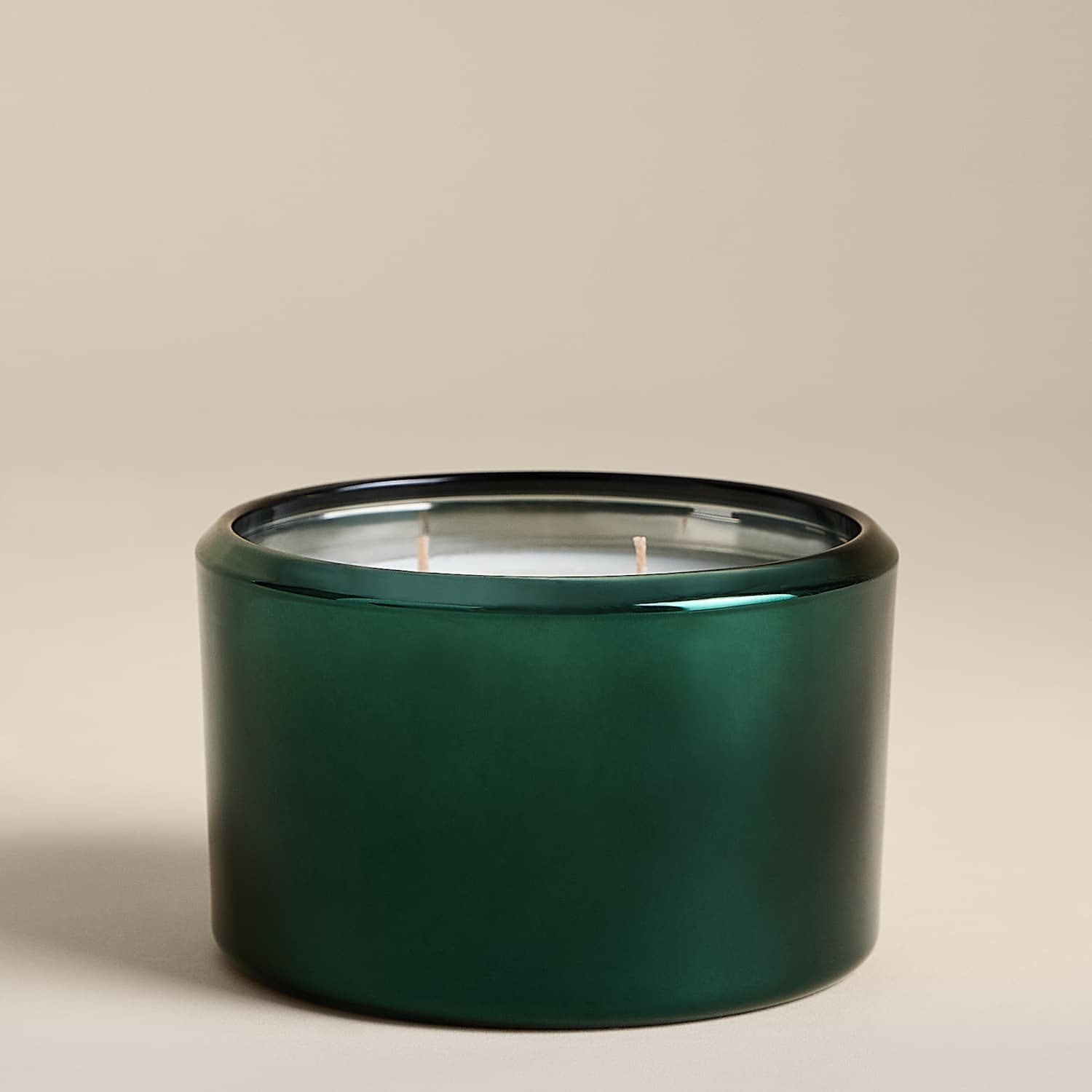 M&S Yuletide, Pine & Spice Large 3 Wick Candle - Green Mix