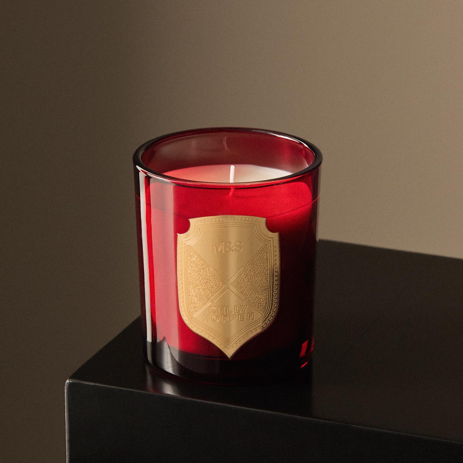 M&S X Kelly Hoppen THE Christmas Joy Fragrance Candle - Red Mix