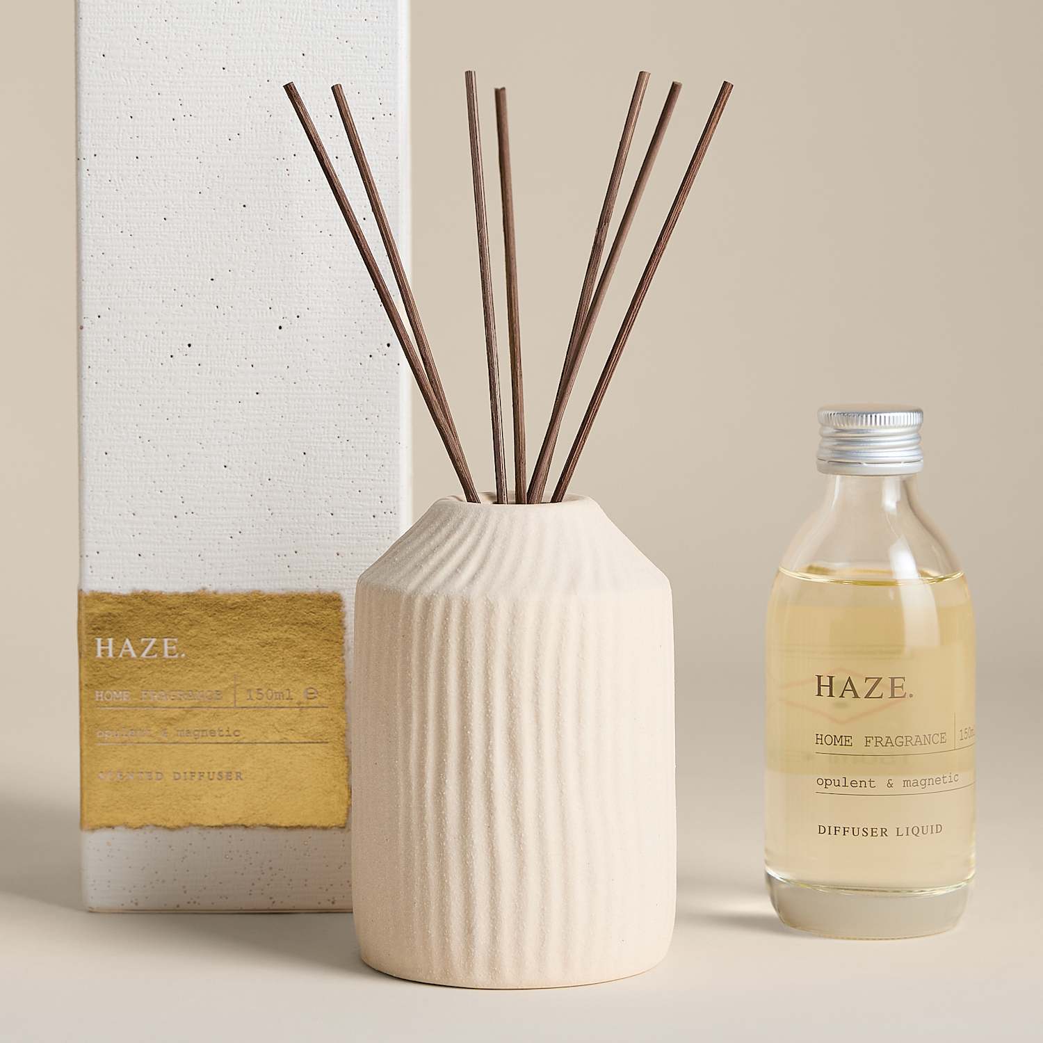 Teraire Haze Ceramic 150ml Diffuser - Grey - Available at M&S
