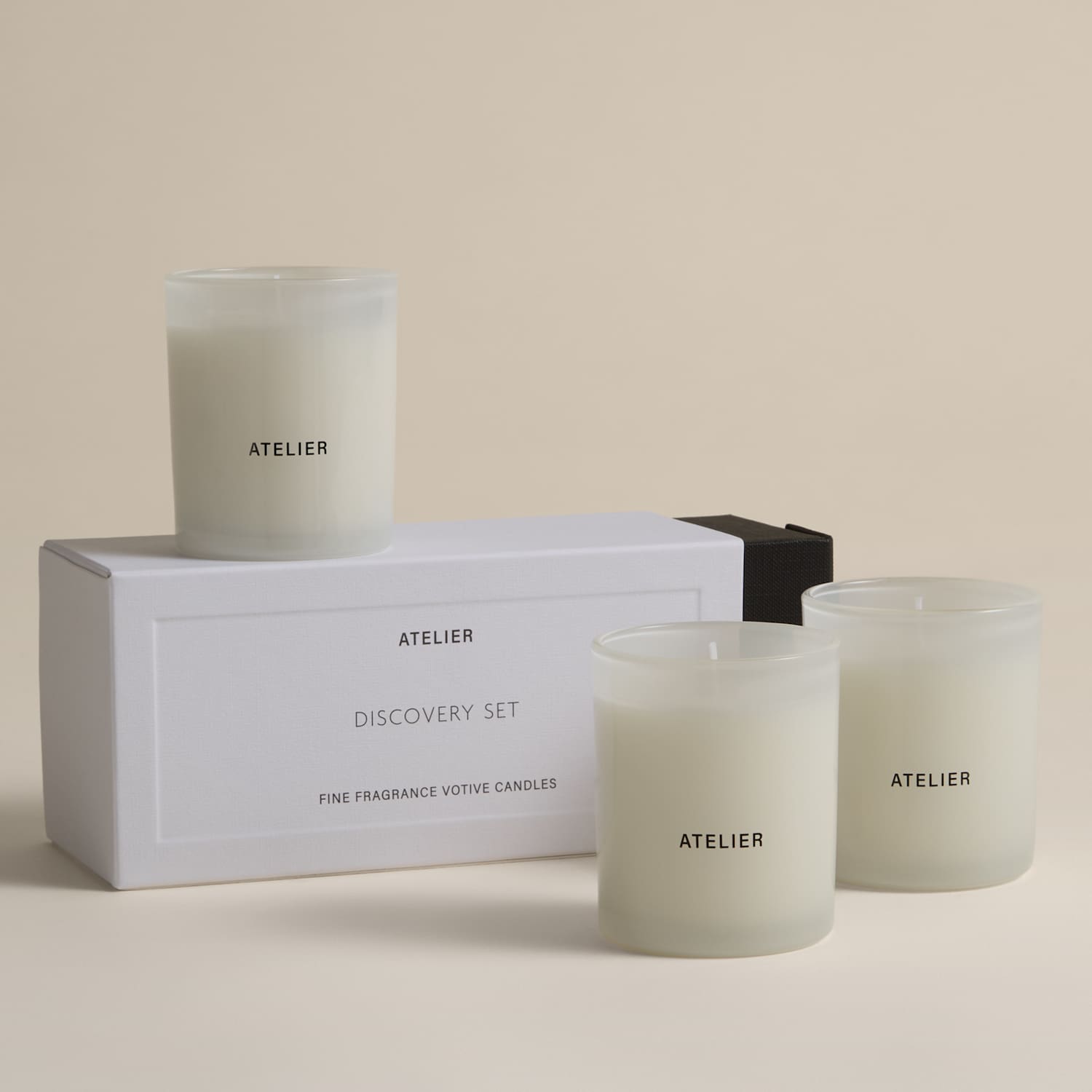 Atelier Set of 3 Discovery Candles - White Mix - Available at M&S