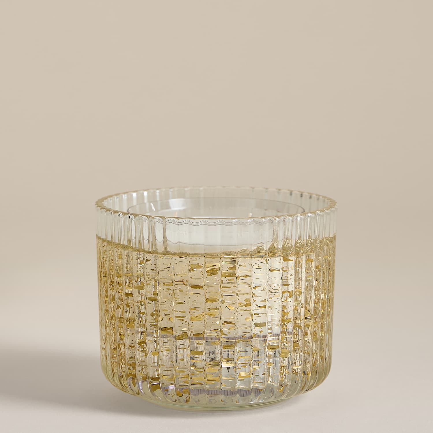 M&S Neroli Lime And Basil Refillable Light Up Candle - Gold Mix