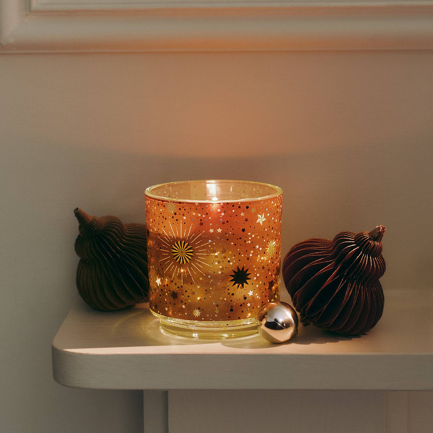 M&S Frankincense & Myrrh Refillable Light Up Candle - Multi