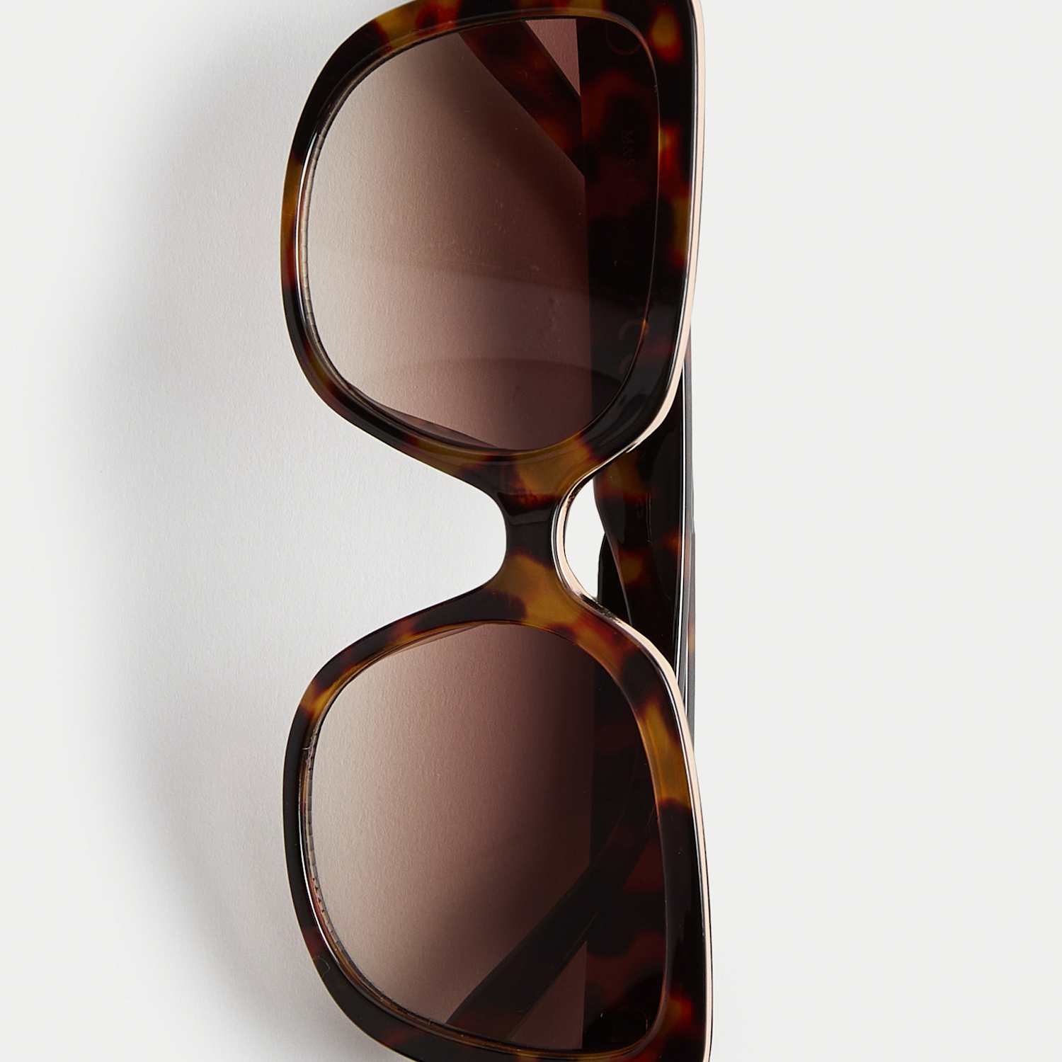 M&S Women's Geometric Cat Eye Sunglasses - Brown Mix - Mother's Day Gift