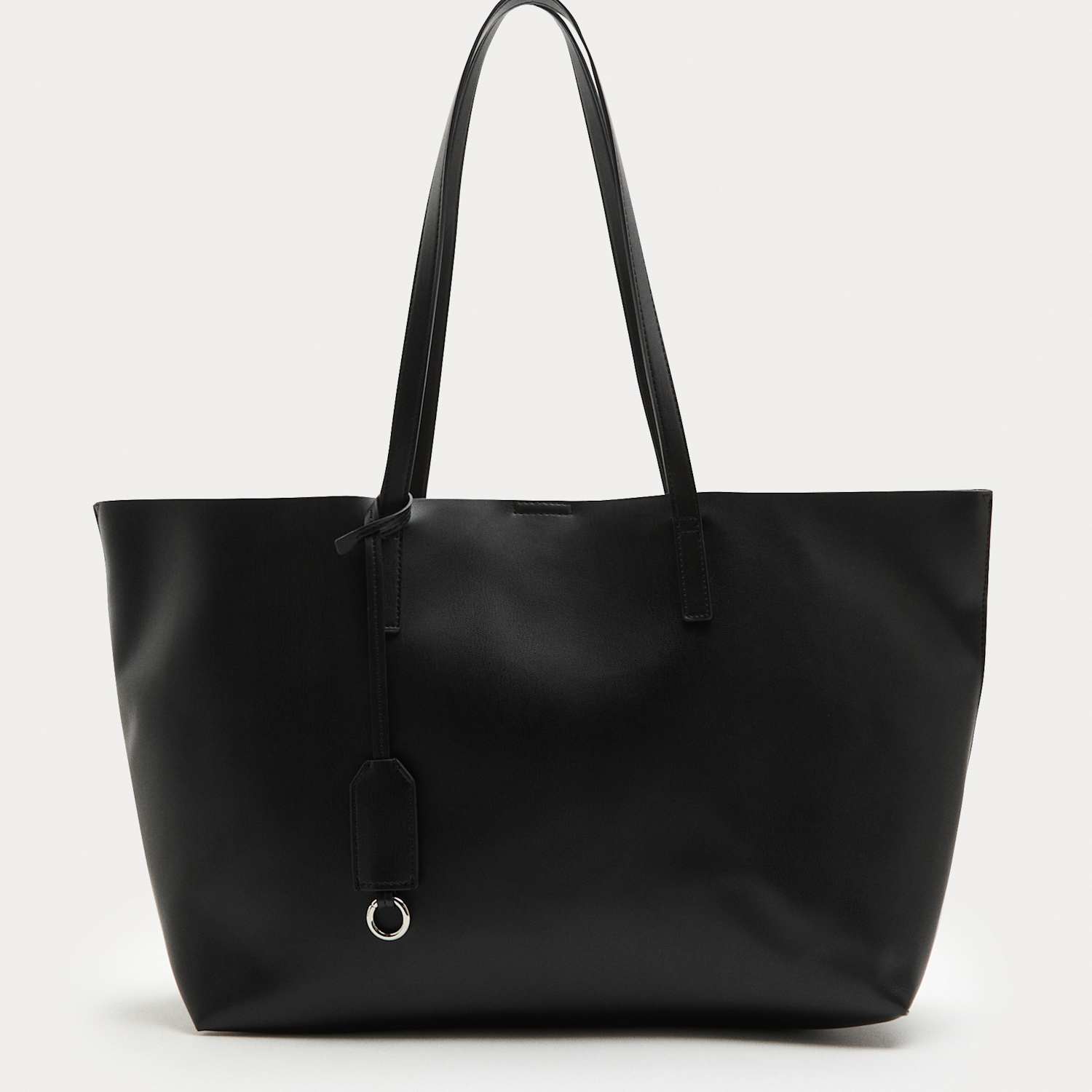 M&S Women's Faux Leather Shopper - Black