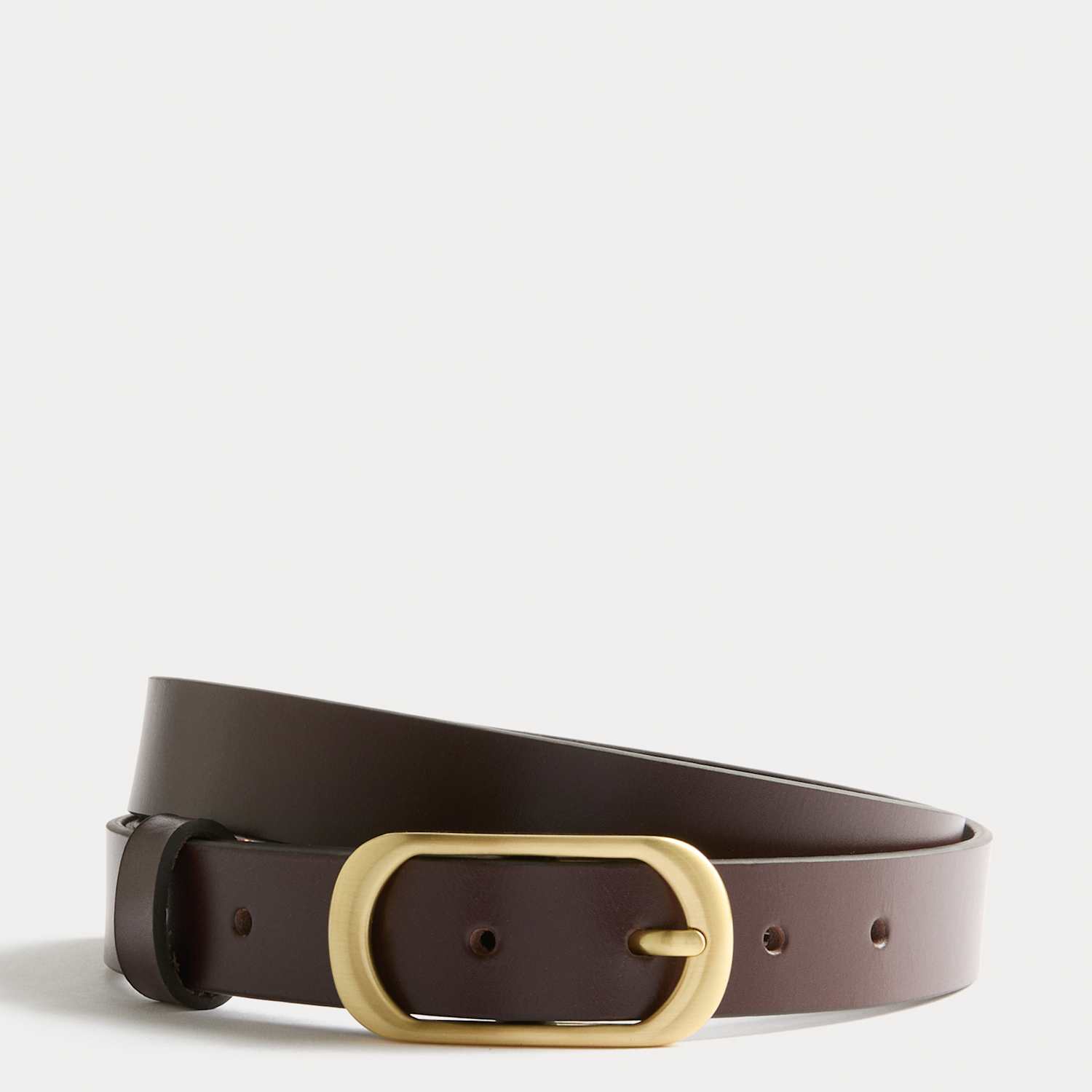 M&S Women's Leather Belt - Extra Small - Chocolate