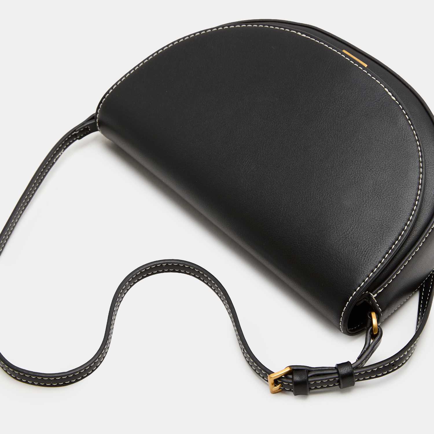 M&S Women's Half Moon Shoulder Bag - Black