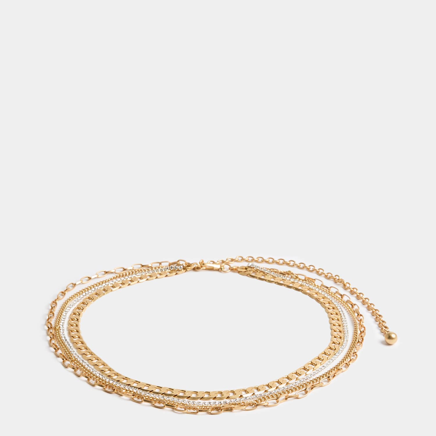 M&S Women's Chain Waist Belt - Gold Mix