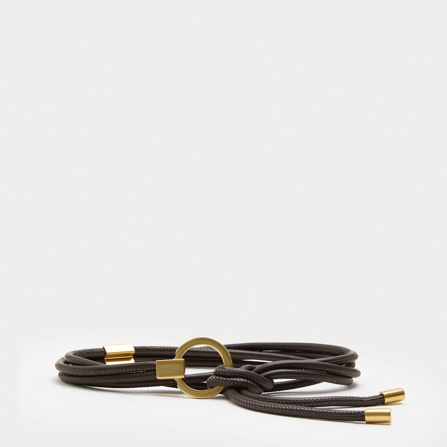 M&S Women's Rope Waist Belt - Small-Medium - Dark Chocolate