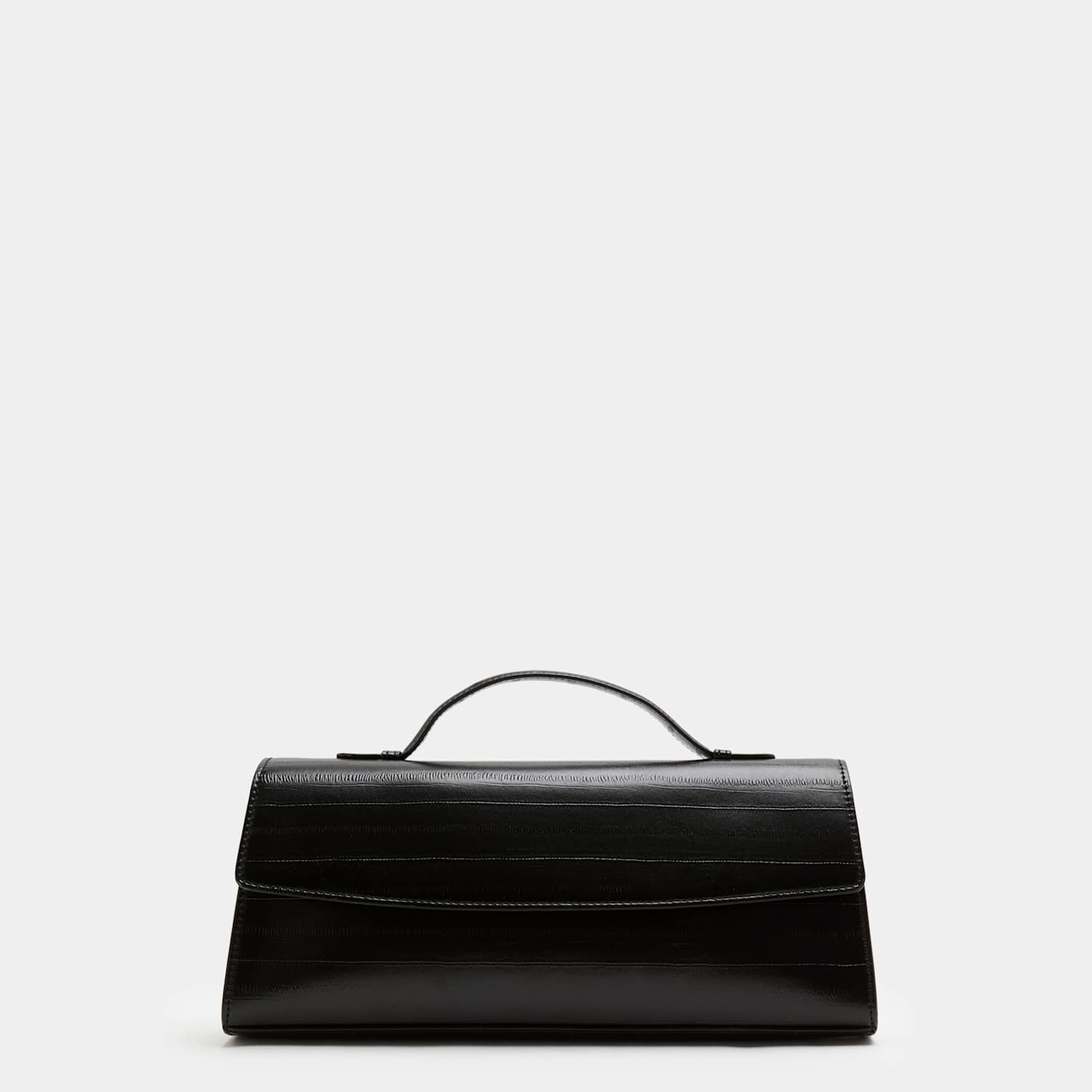 M&S Women's Faux Leather Chain Strap Clutch Bag - Black Mix