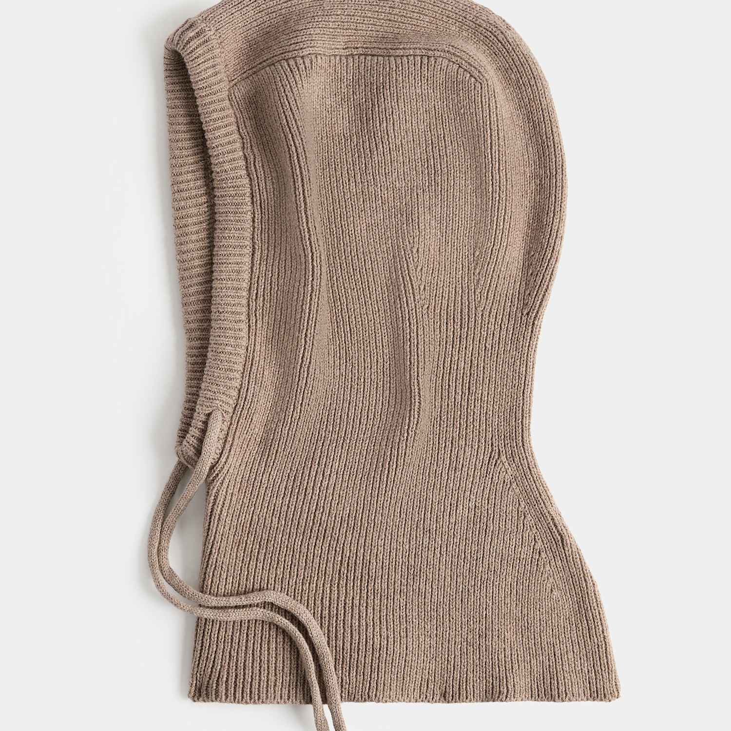 M&S Women's Knitted Balaclava with Wool - Taupe