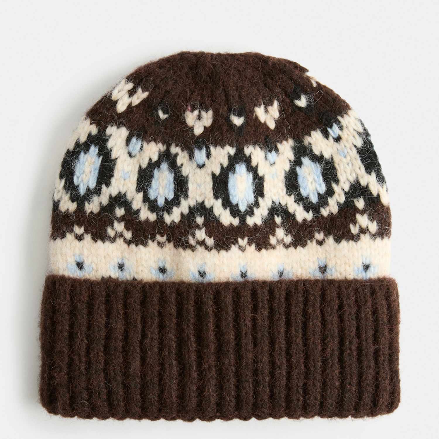 M&S Women's Fair Isle Knitted Beanie with Wool - Multi