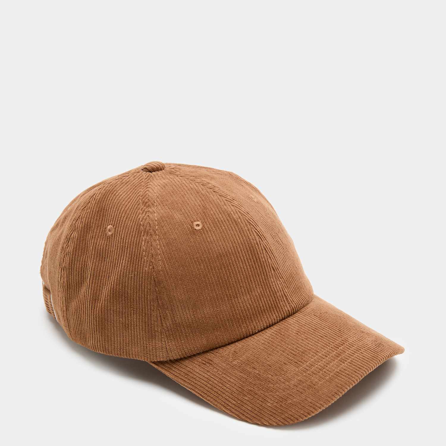 M&S Women's Cord Baseball Cap - Camel