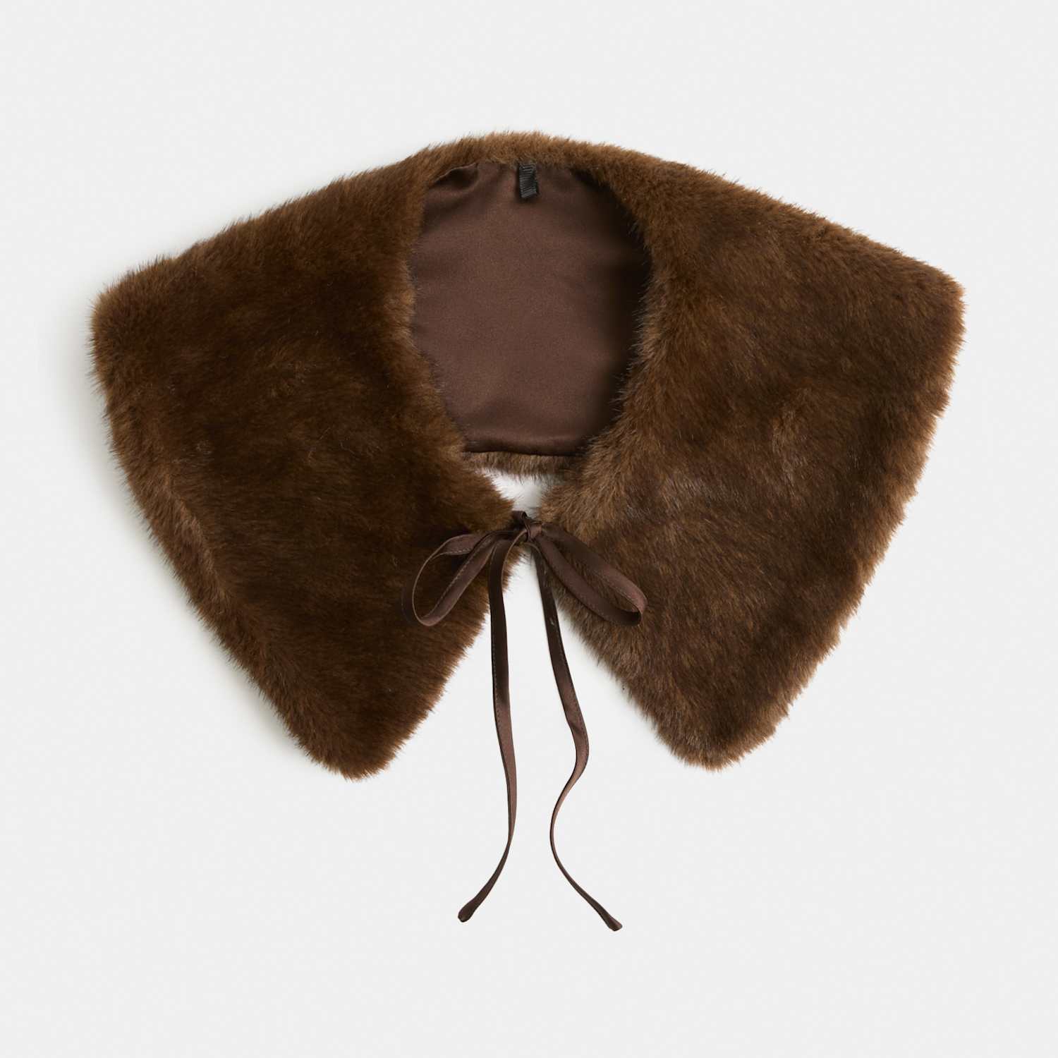 M&S Women's Faux Fur Collar - Brown Mix