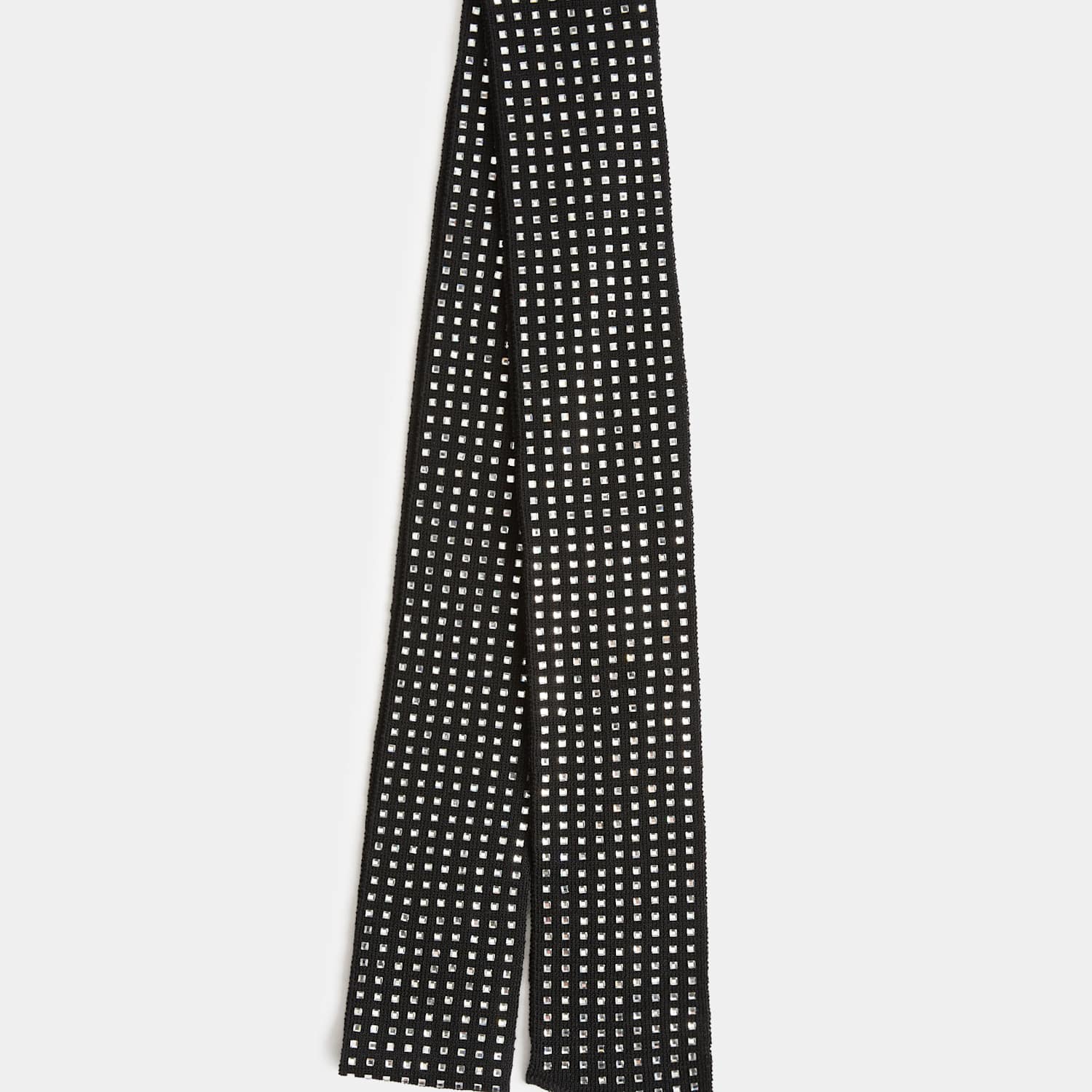 M&S Women's Diamanté Skinny Scarf - Black Mix