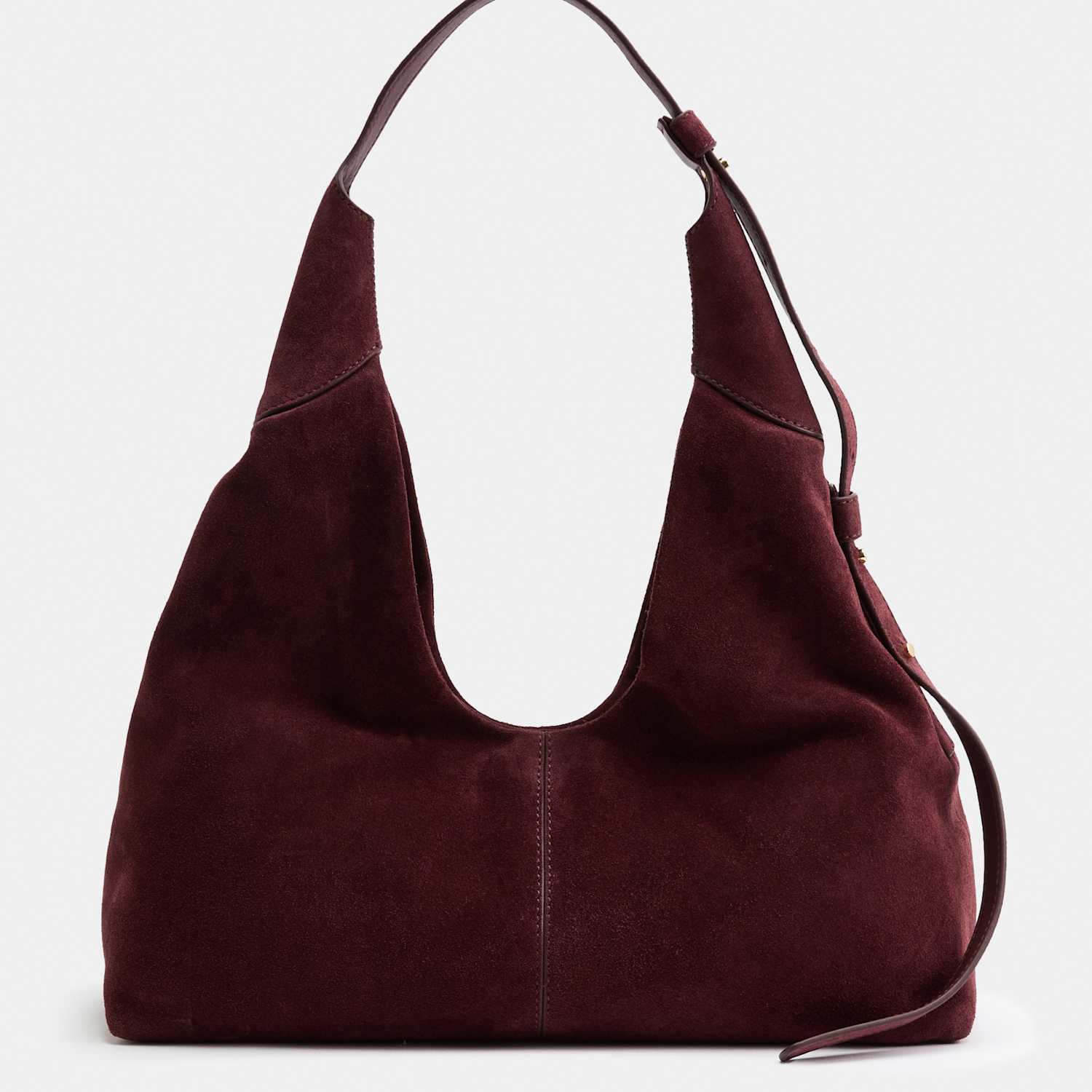 Autograph Women's Suede Top Handle Shoulder Bag - Oxblood