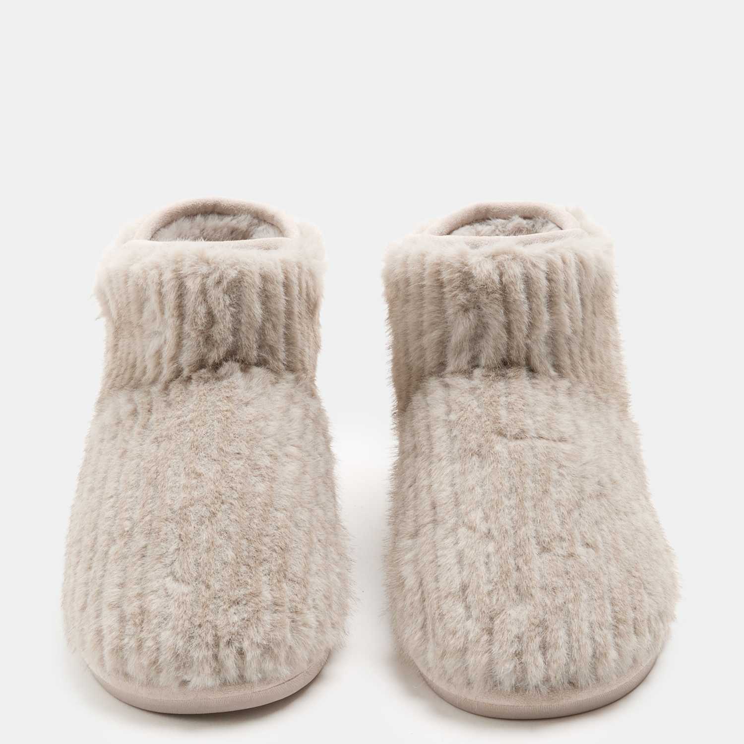 M&S Women's Faux Fur Slipper Boots - 7 - Mink