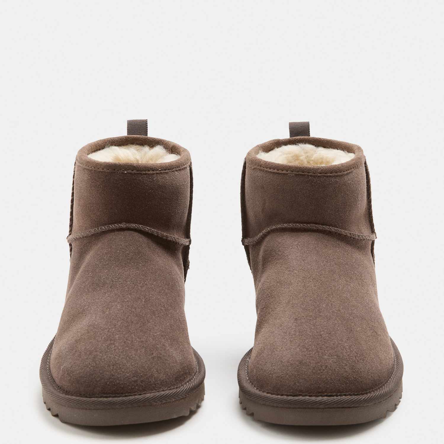 M&S Women's Suede Flatform Slipper Boots - 7 - Mink