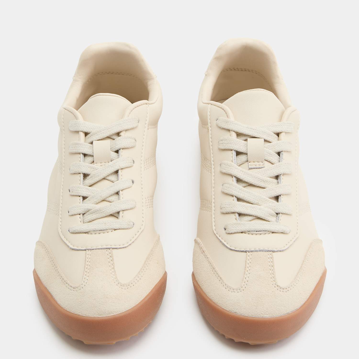 M&S Women's Leather Trainers - 6½ - Cream