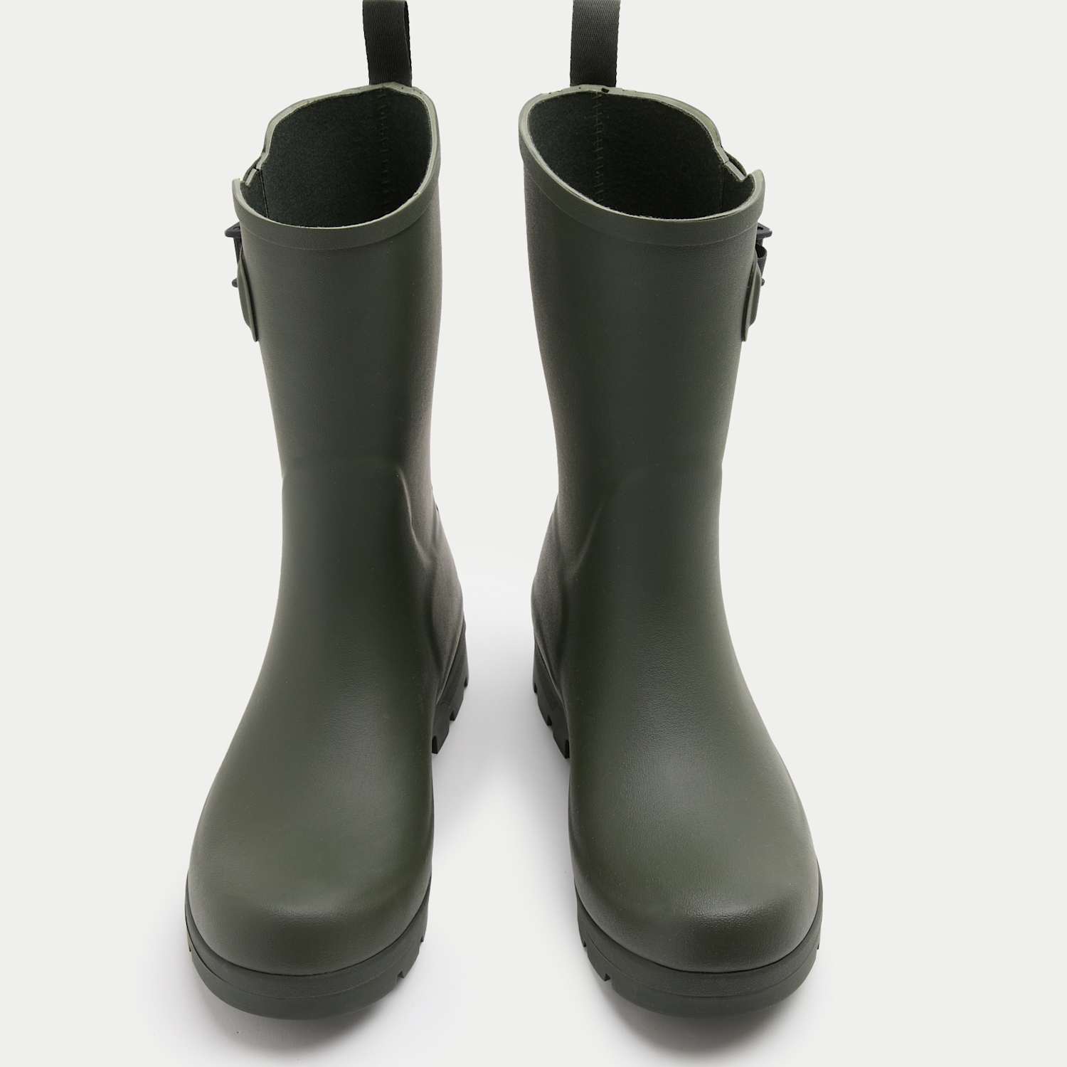 M&S Women's Mid Calf Wellies - 5 - Khaki