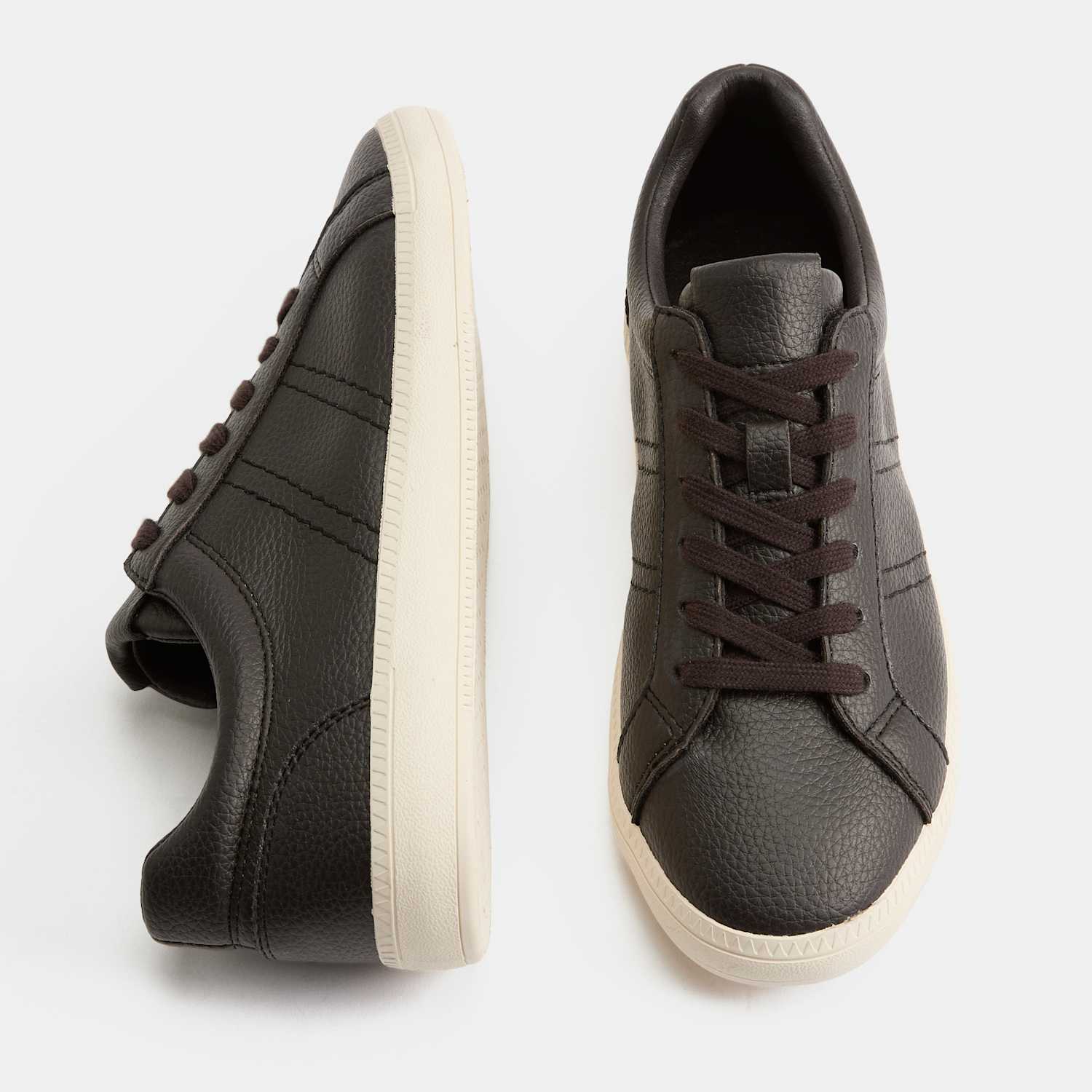 M&S Girls Cupsole Trainers - 4½ - Brown