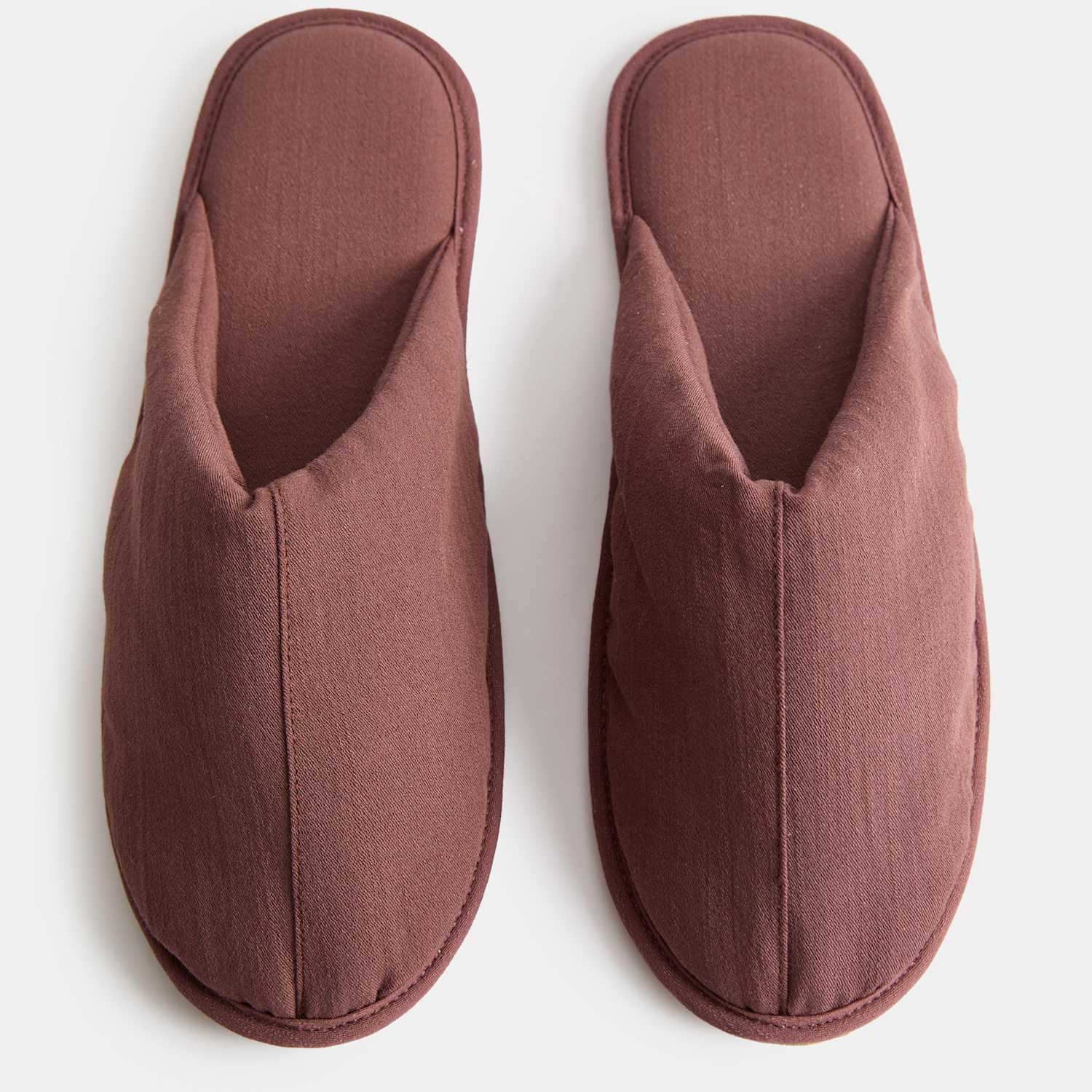 M&S Women's Mule Slippers - 7 - Burgundy