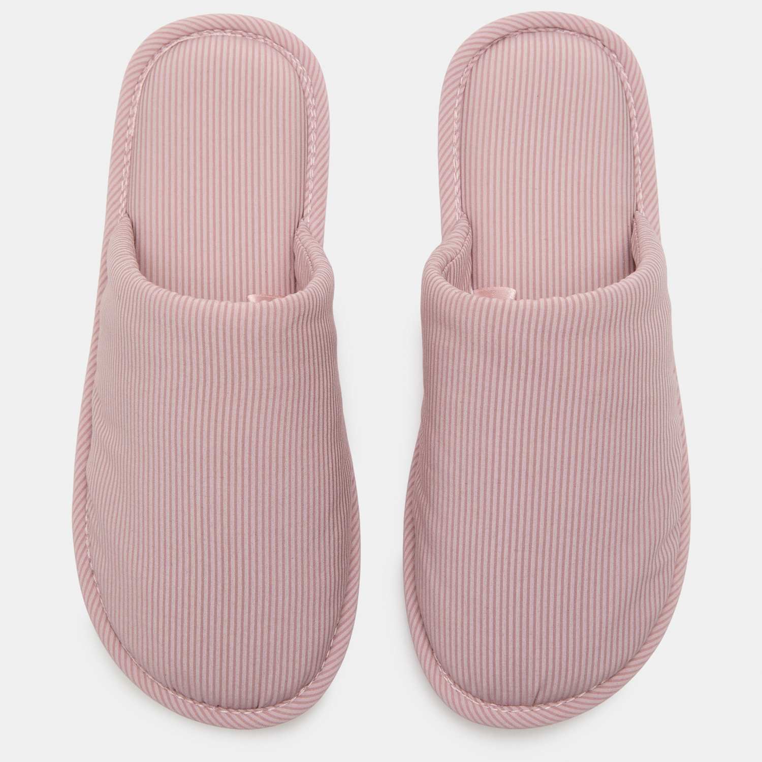 M&S Women's Striped Mule Slippers - 7 - Pink Mix
