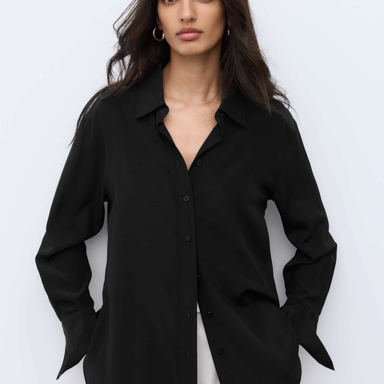 Autograph Women's Pure Silk Shirt - 14 - Black