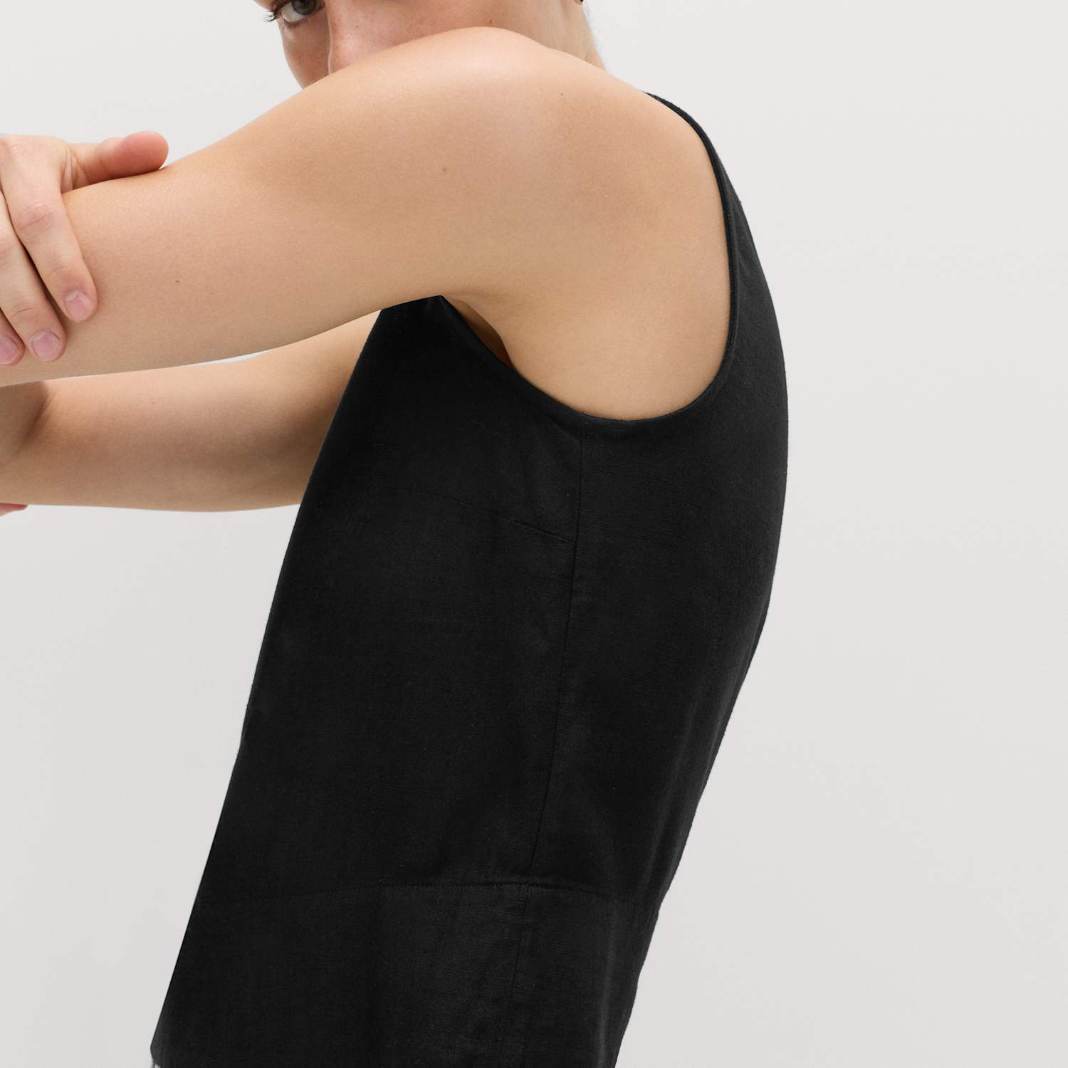 M&S Women's Vest with Linen - 10 - Black
