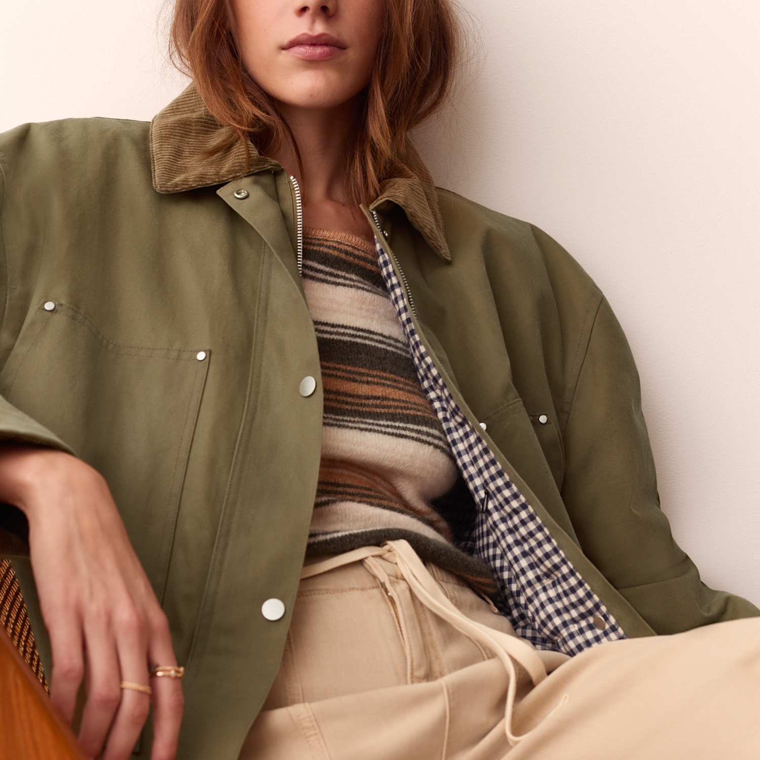 Per Una Women's Waxed Cropped Jacket - 12 - Stone