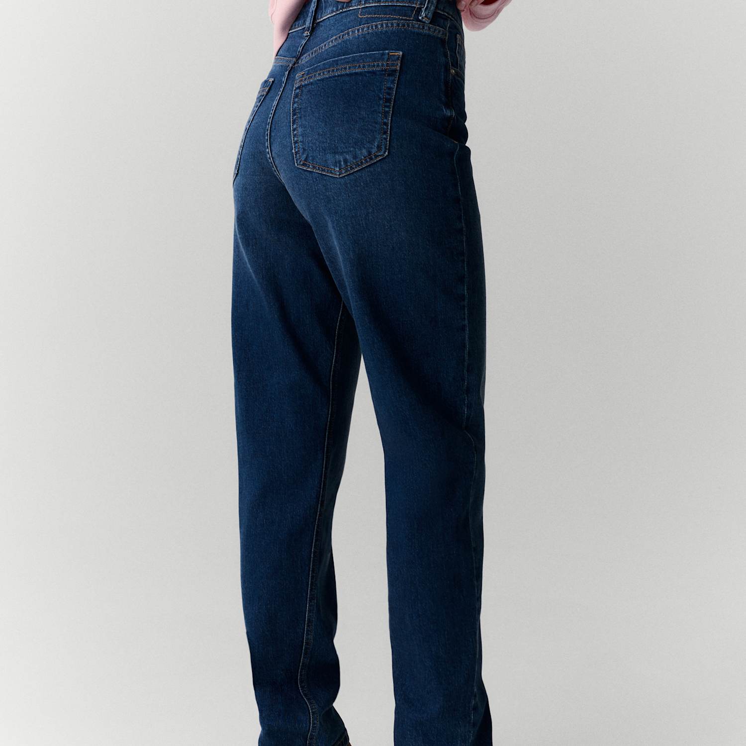 Per Una Women's Womenfriend Mid Rise Turn Up Jeans with Lyocell - 14 - Dark Indigo