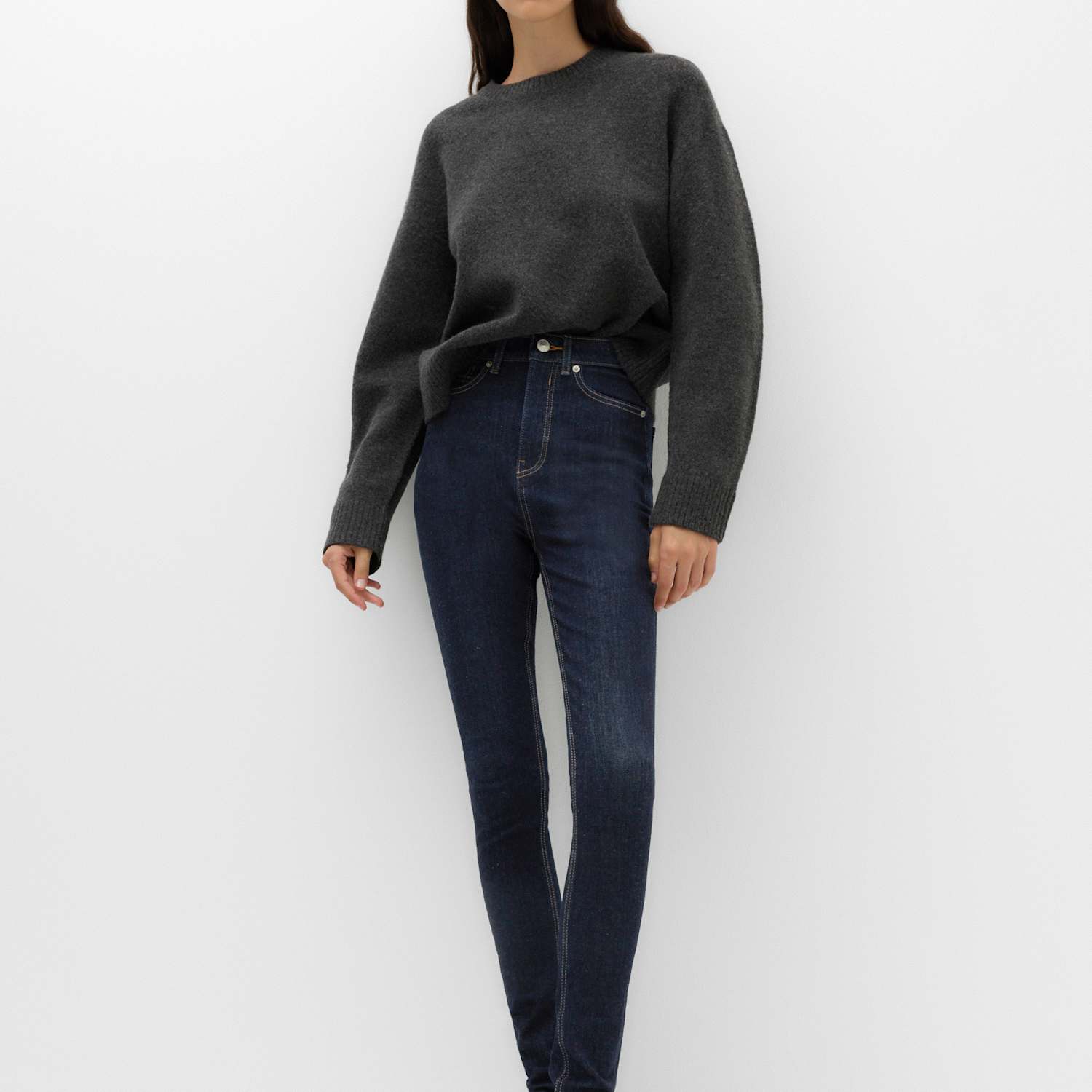 M&S Women's Ivy Sculpt High Waisted Jeans - 8 - Indigo Mix